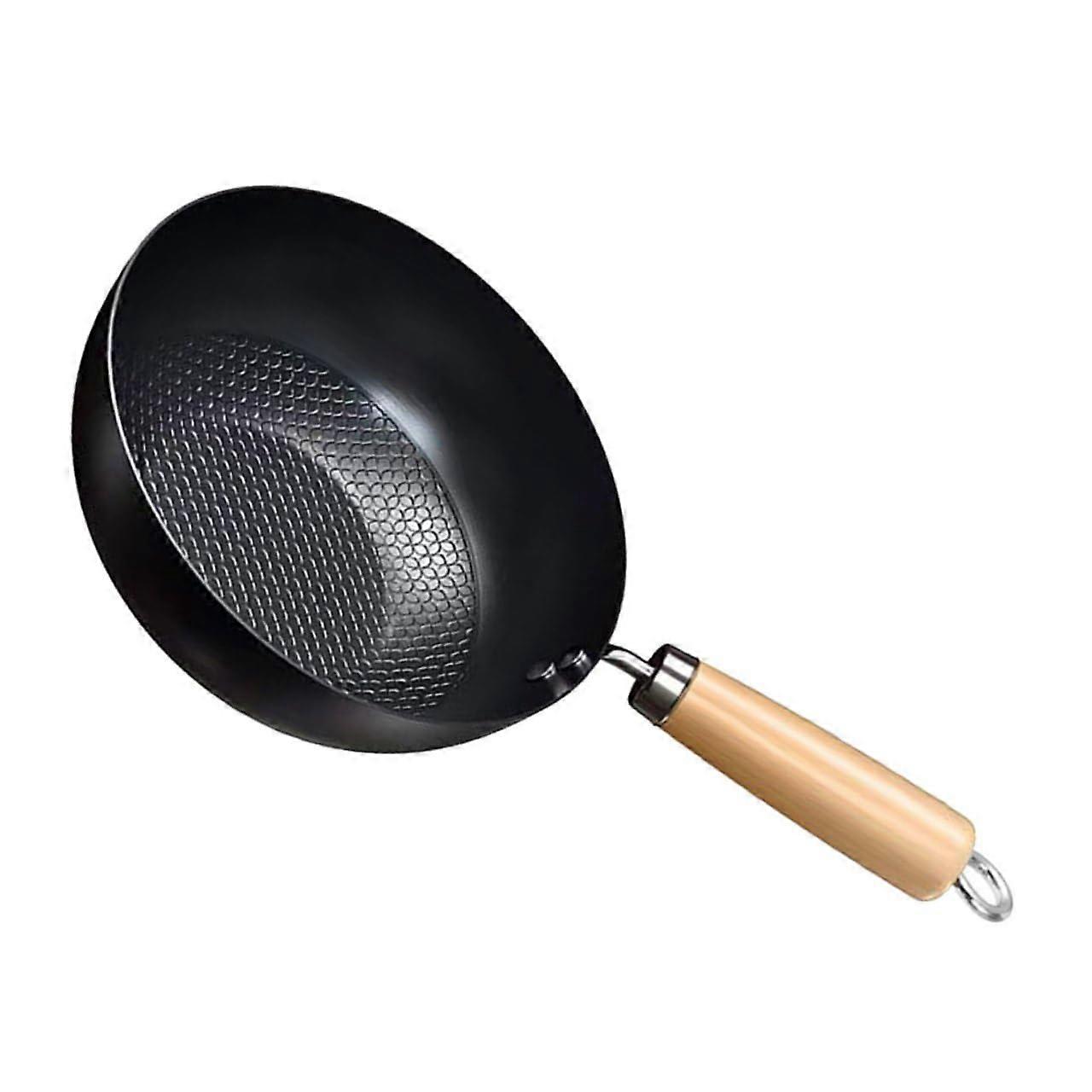Nonstick Frying Pan with HeatResistant Handle Flat Bottom for Gas and Induction Cooking Kitchen Use