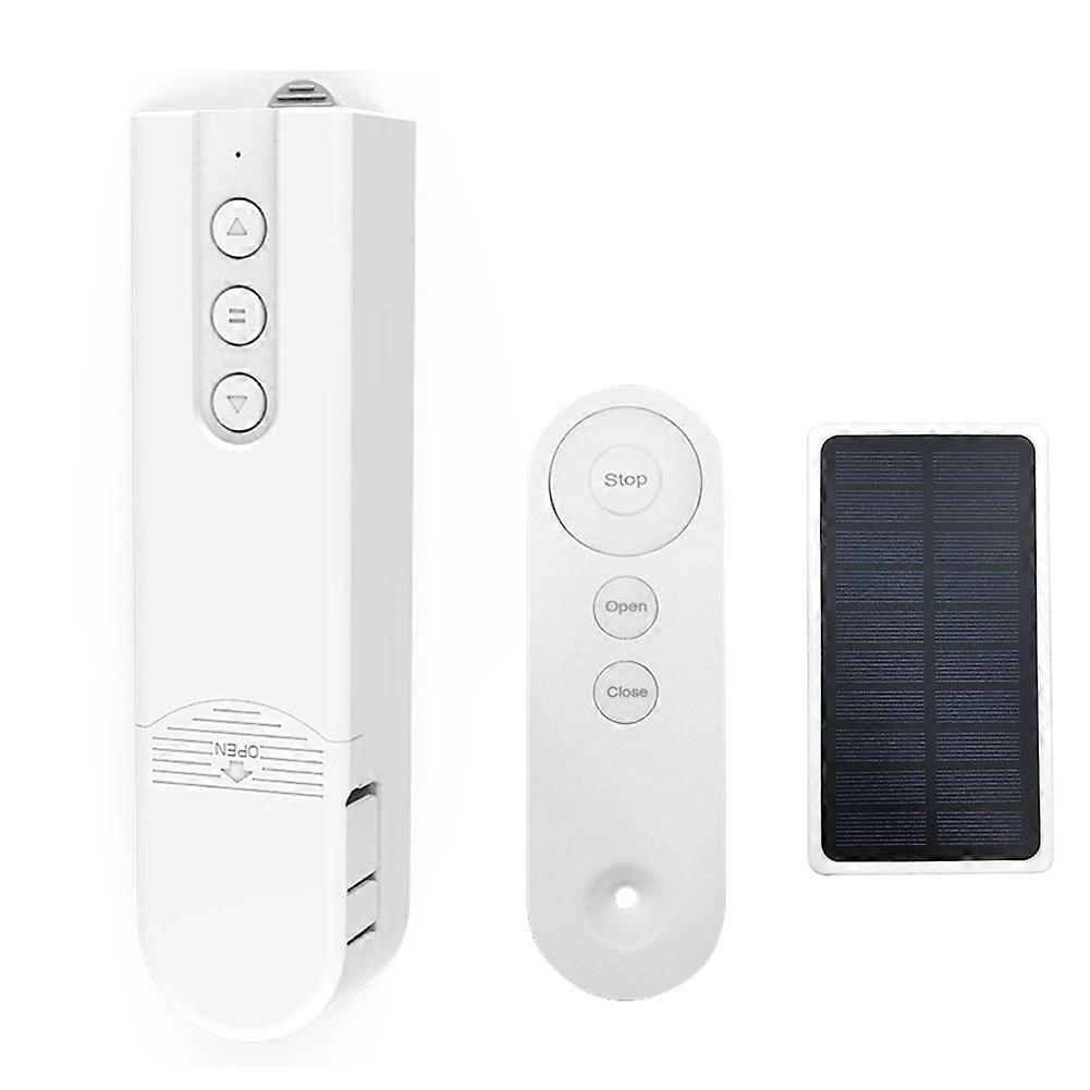 Tuya Smart Blind Motor+Solar Panel Bluetooth Automatic Electric Roller Shutter Shadows Lifting Curtain Driver