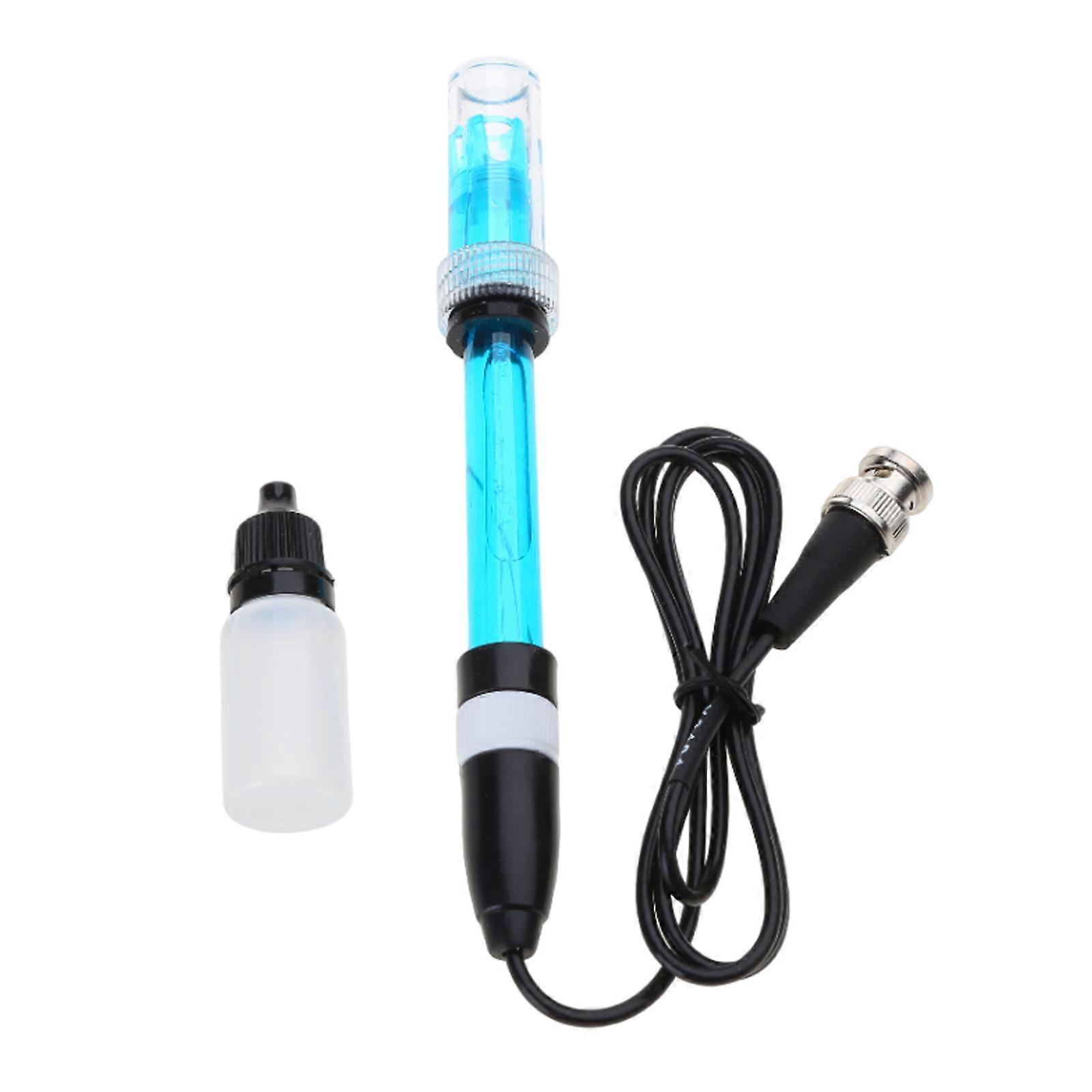 PH Electrode Probe BNC Connector 0-14 Measuring Range Polycarbonate-Body for PH Controller Sensor Liquid Measurement Multicolor