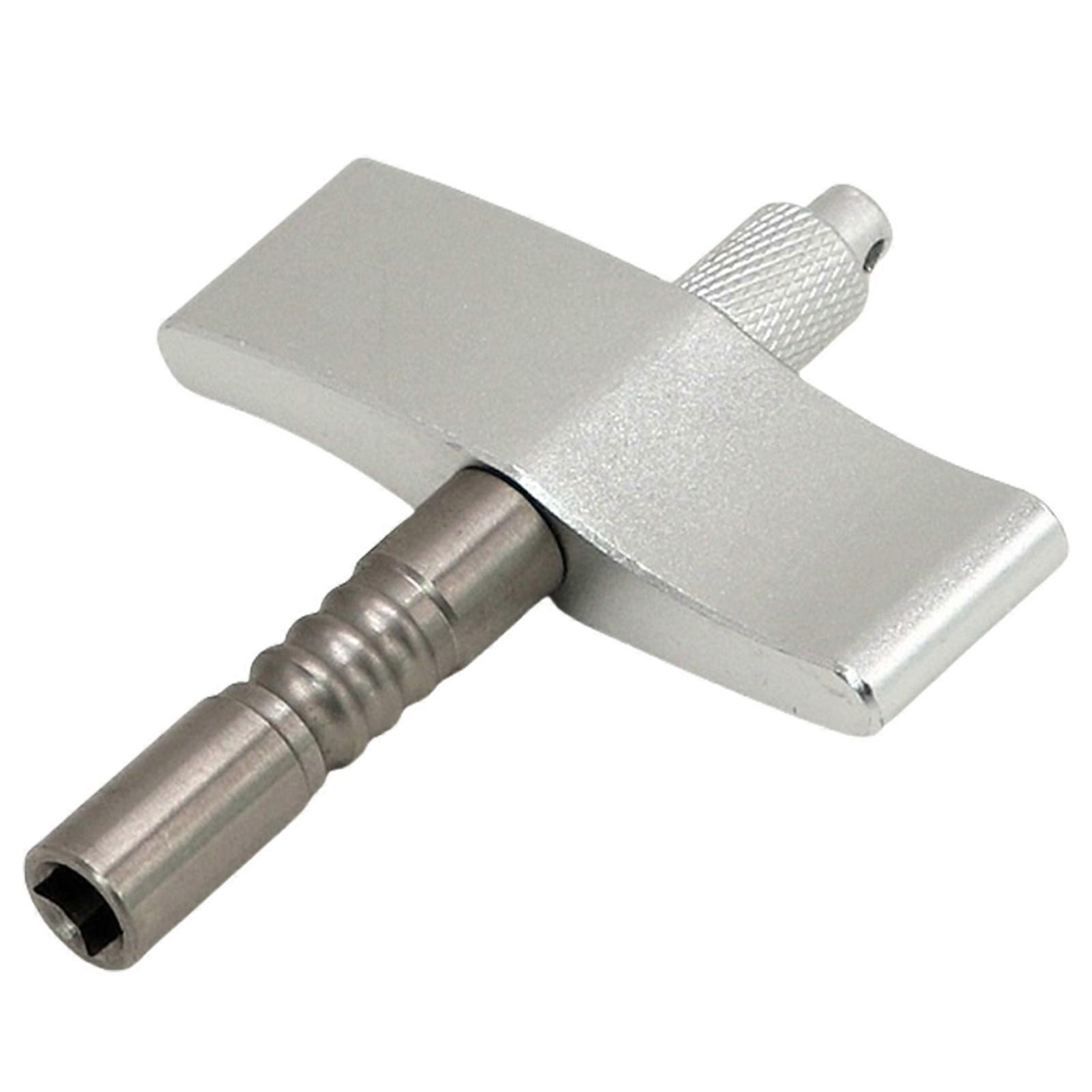 Swivel Drum Tuning Key, Fine Craftsmanships L Shape Tuning Drum Wrench for Marchings Drum Square Screw Key Drum Key  Silver