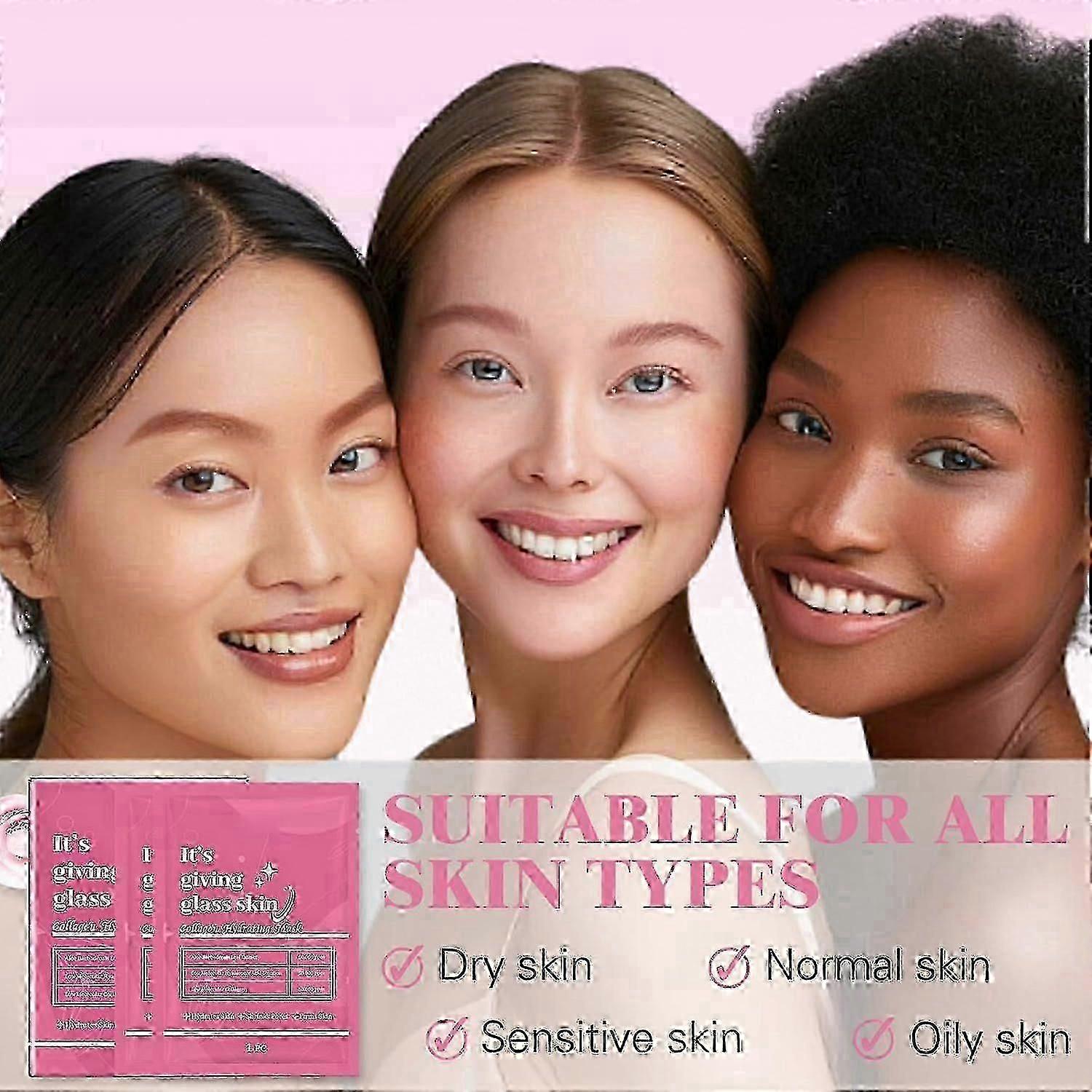 Collagen Face Mask, Collagen Deep Hydration Mask, Collagen Overnight Moisturize Mask, Reduce Fine Lines and Wrinkles, Pore Minimizing, Firm & Enhance