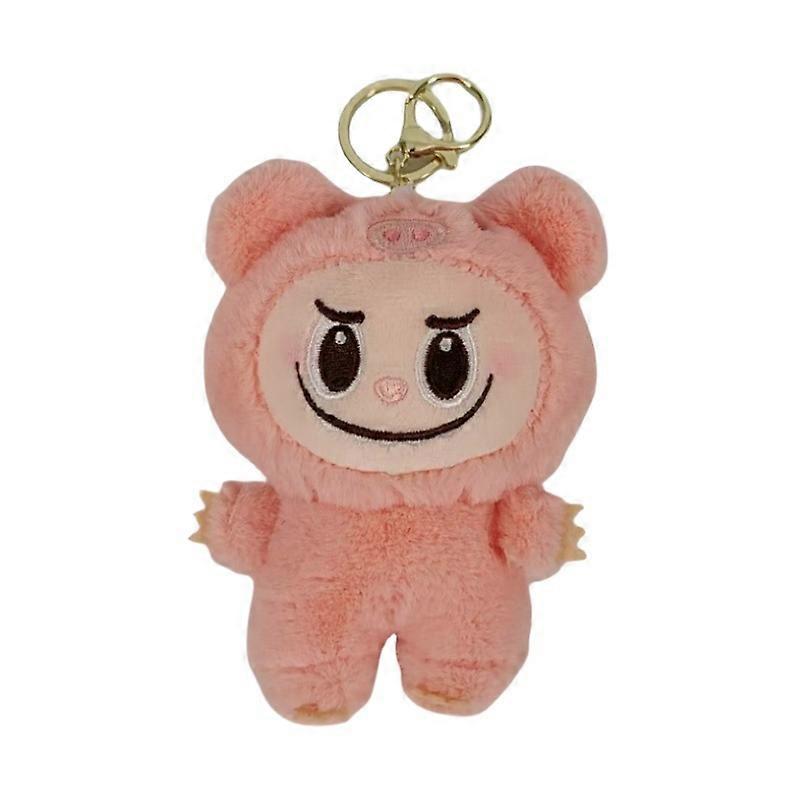 Cute plush rabbit doll, 4-inch bubble rabbit bag charm