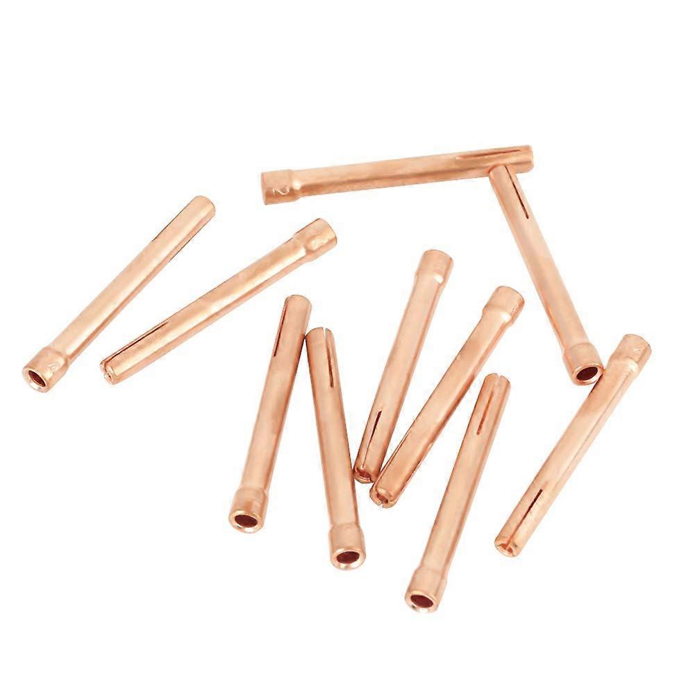 Welding Torch Collets Set 10Pcs Heat Resistant Copper for 17/18/26 Easy Install
