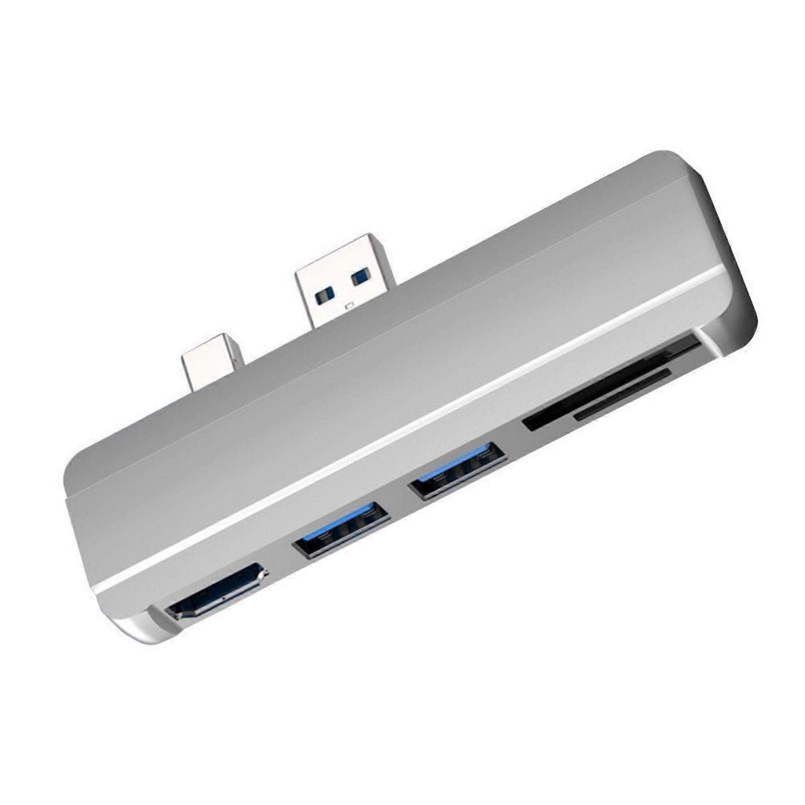 USB Hubs Docking Stations for Pro4 5 6 with 4K@30Hz and Multiple USB Port for Use  Silver