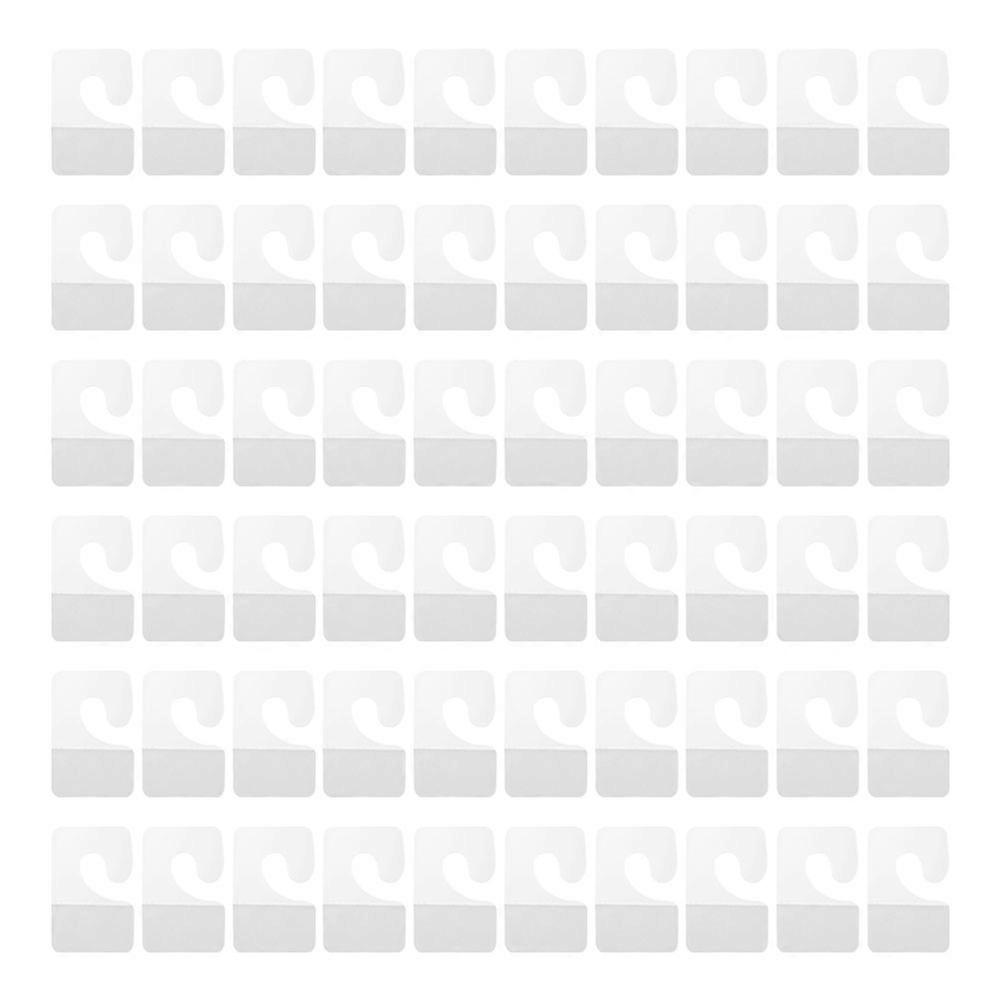 PVC Plastic Hanging Hooks for Storage Use Self Adhesive 250Pcs