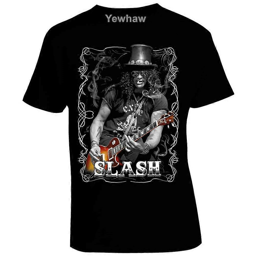 Slash kitara ja savuke T-paita