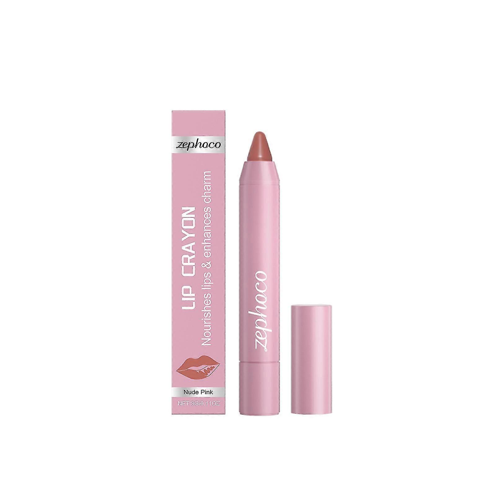 Zephoco Velvet Lip Gloss Pen (Nude Pink) Matte Finish, Natural And Light, Color Clear, Does Not Stick To Cups And Does Not Fade