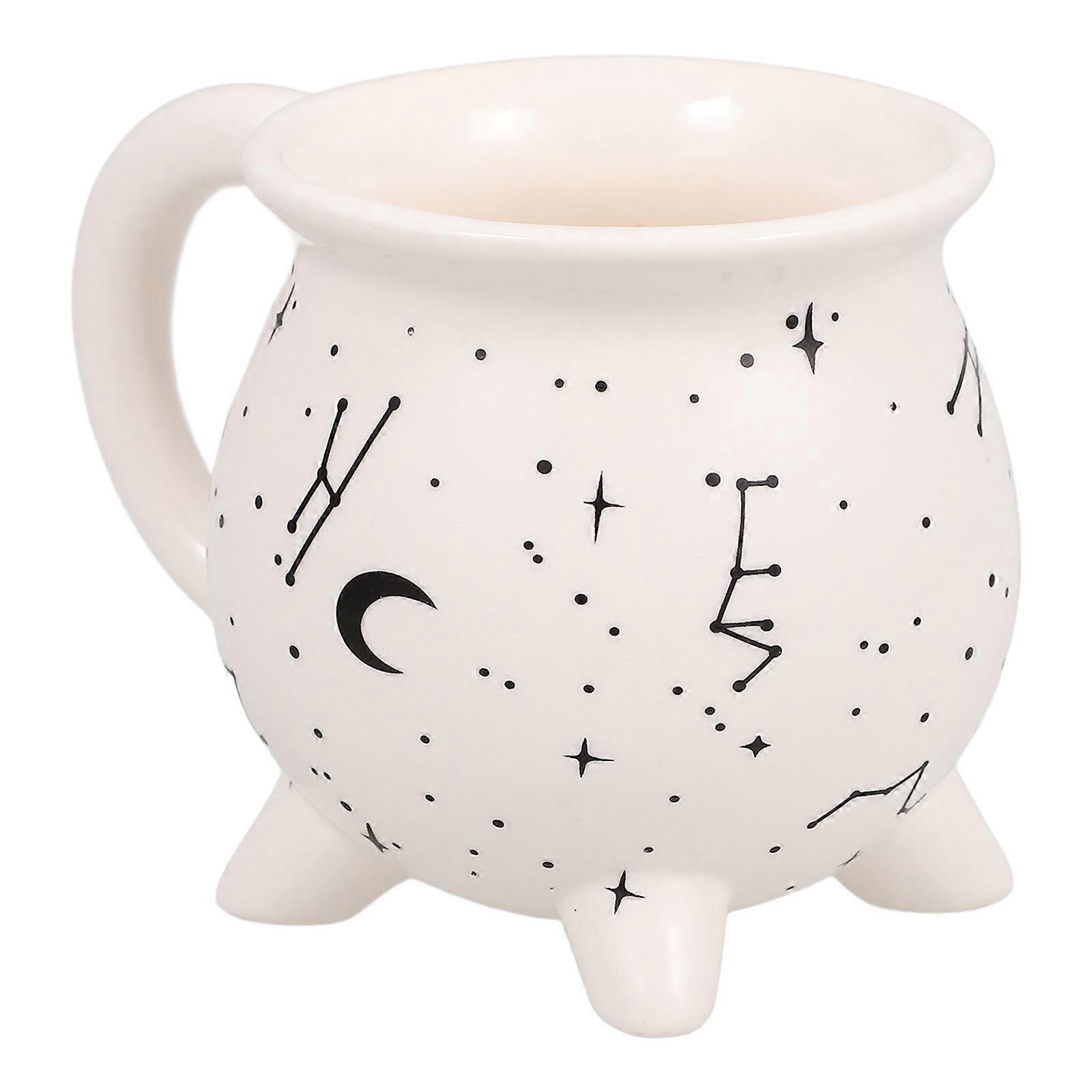 Ceramic Cauldron Mug Coffee Mug for Party White Elegant Cup