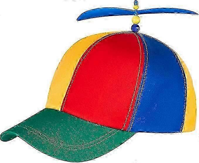 Bunte Propellerkappe - Hubschrauberkappe - Propellerkappe - Baseballkappe für Erwachsene und Kinder - Einstellbare Größe
