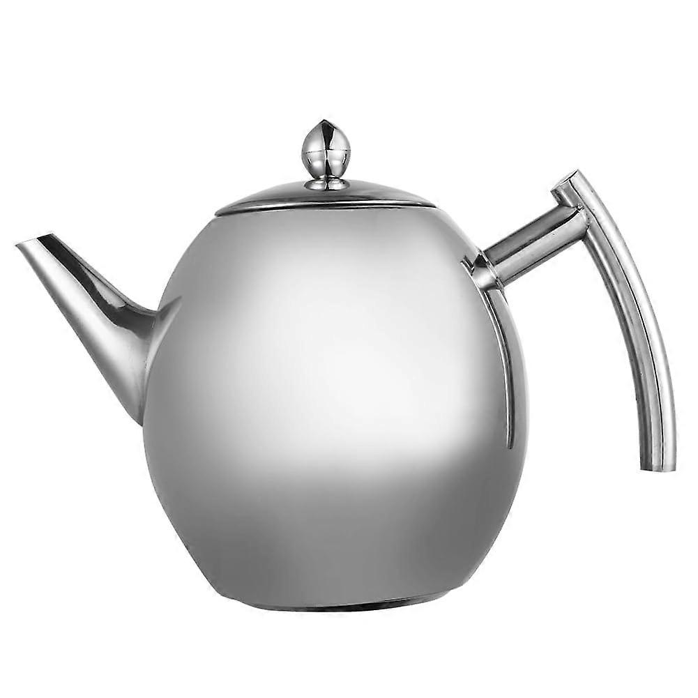 Stainless Steel Teapot with Filter, Large Capacity Gooseneck Kettle for Stovetop Brewing