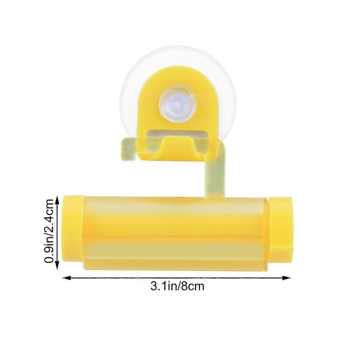 Toothpaste Squeezer Roller for Dispensing with 3Pcs Set in Yellow
