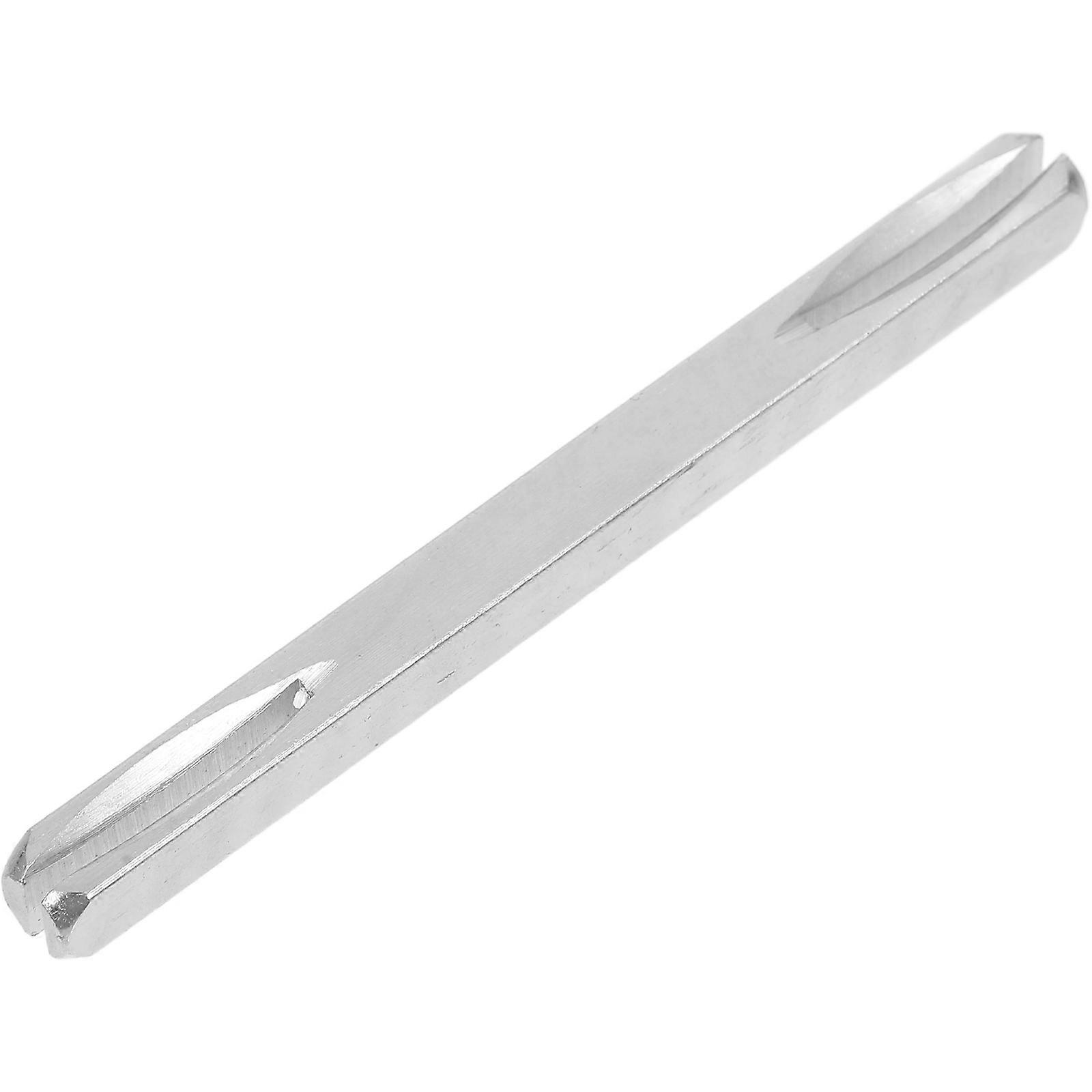 Silver Door Handle Split Spindle Replacement Lock Accessory with Steel Bar