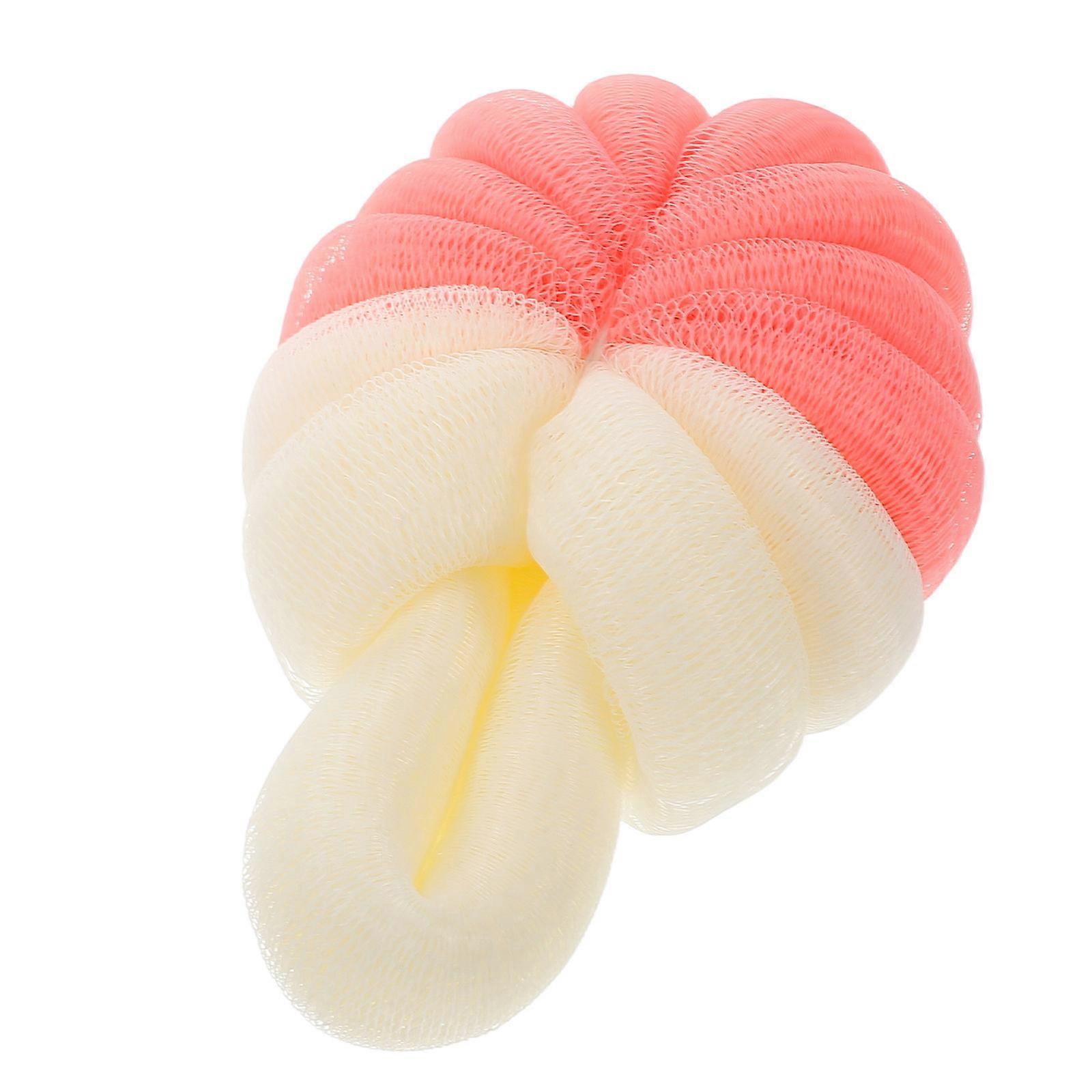 Bath Ball Soft Shower Scrubber for Body Pink Multi-Function Bath Accessory