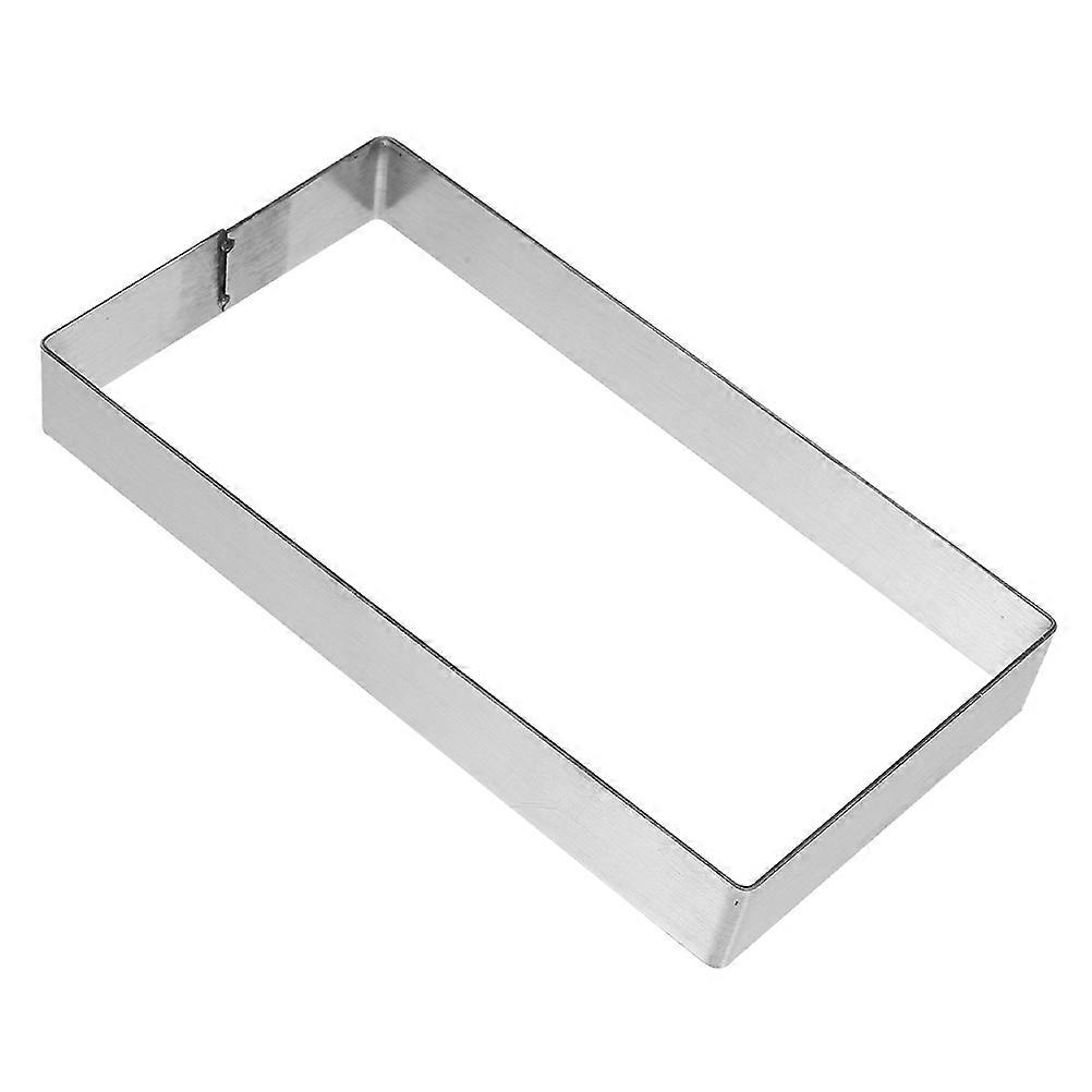 Stainless Steel Rectangular Cake Molds Pancake Mold for Baking 4Pcs Kitchen