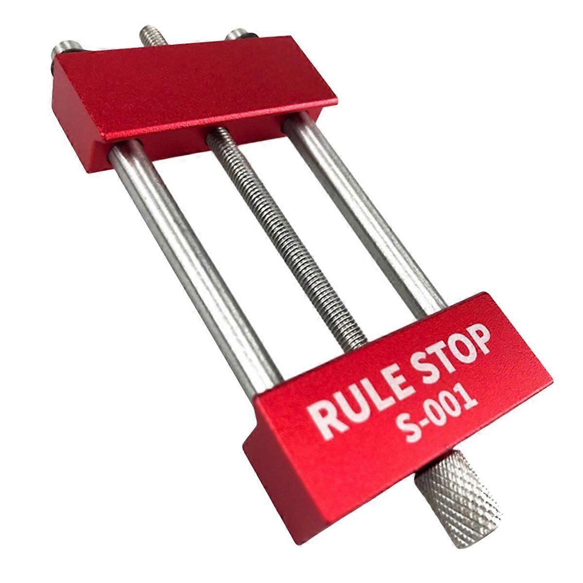 Convenient Rule Stop Woodworking Tools Steel Ruler Positioning Block Carpenter Scriber Gauge Marking Tool
