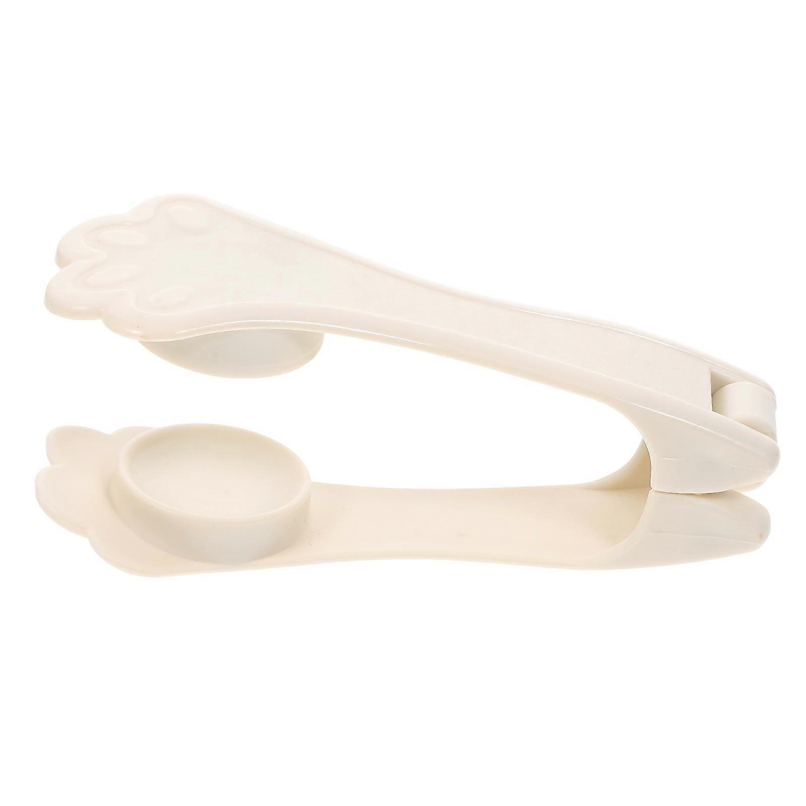 Portable Chestnut Opener for Quick Peeling Made of Stainless Steel and Reusable PP Ivory Color for Home Use 3.5 Inches