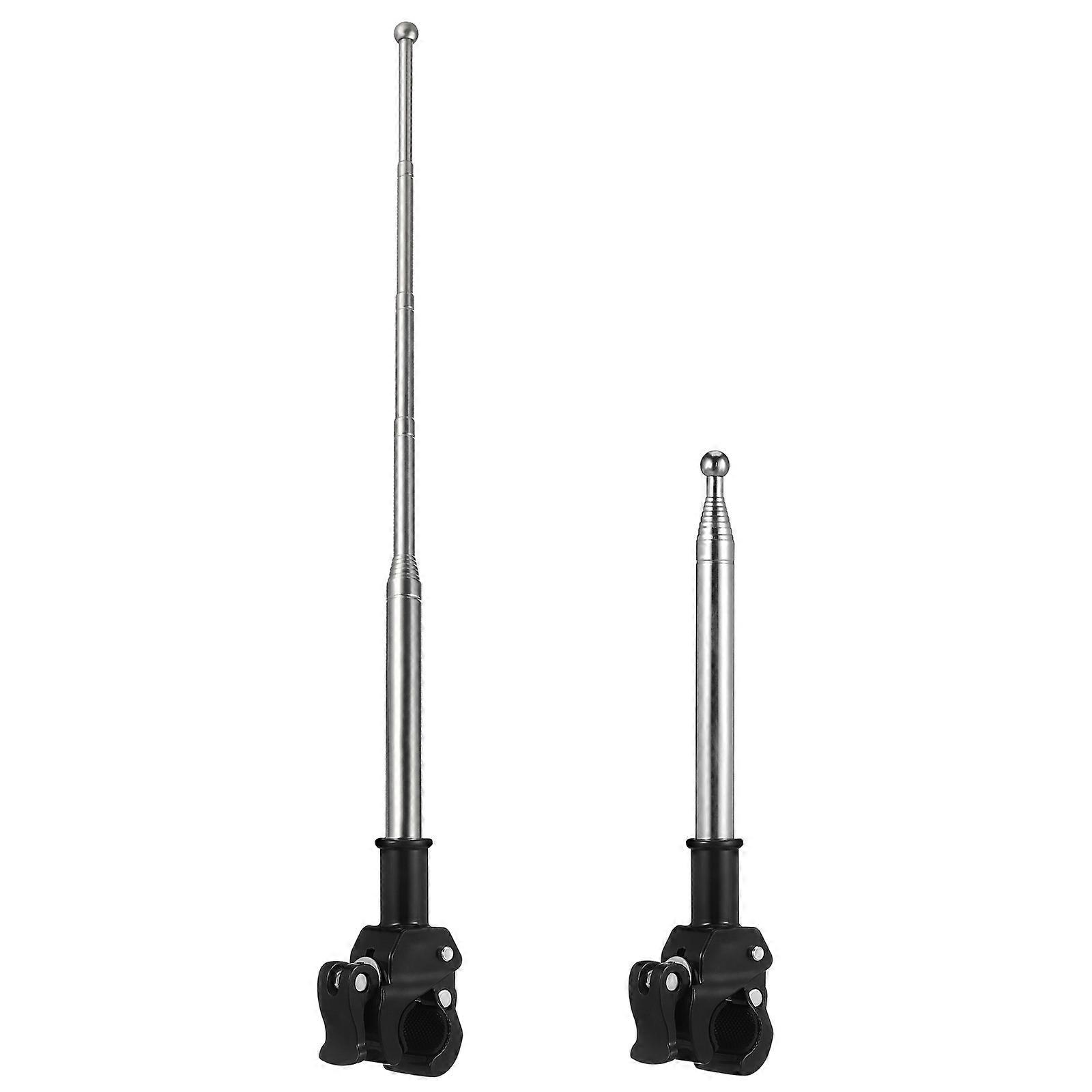 Portable Small Flag Pole Handlebar Mount for Motorcycle 10Pcs Set