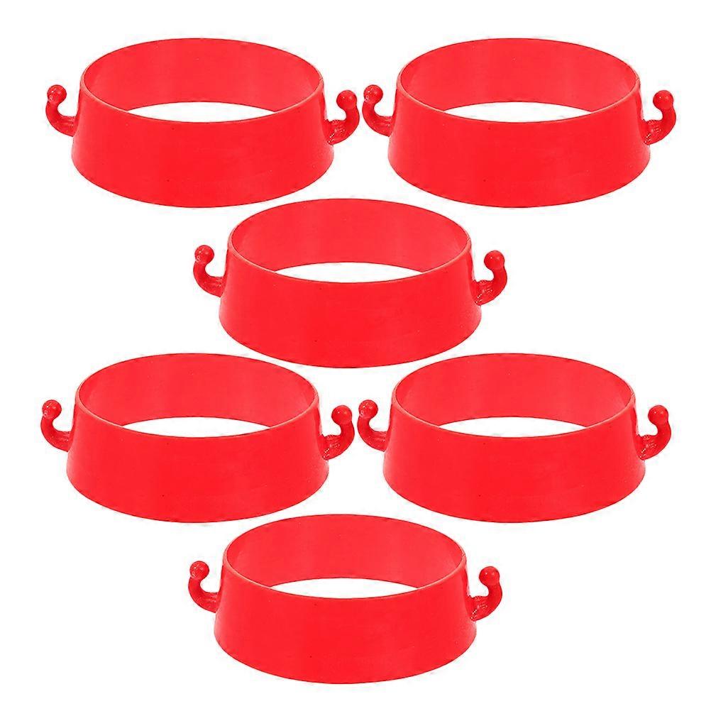 Plastic Chain Links Traffic Cone Connector Ring for Safety Use 6Pcs