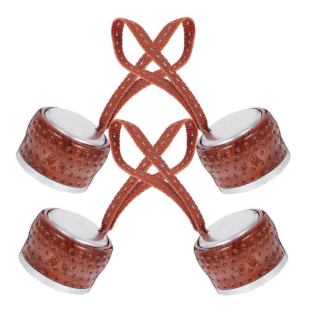 Umbrella Handle Grip Sun Protection Modern Design Brown 4Pcs