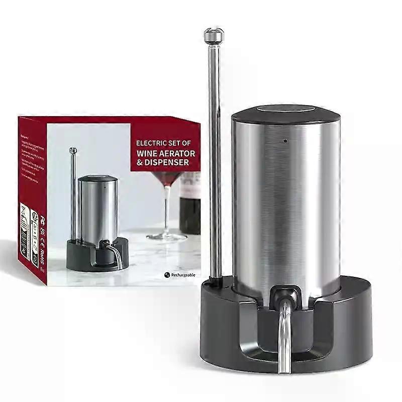 Intelligent Electric Wine Aerator and Dispenser with TYPE-C Rechargeable Function - Stylish Tool for Perfect Wine Pouring