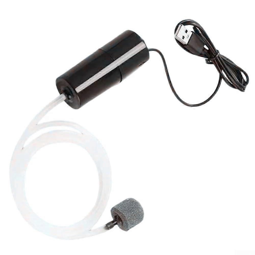 High Performance USB Powered Fishbowl Air Pump for Increased Oxygen Supply in Aquariums - Compact, Energy Efficient Design
