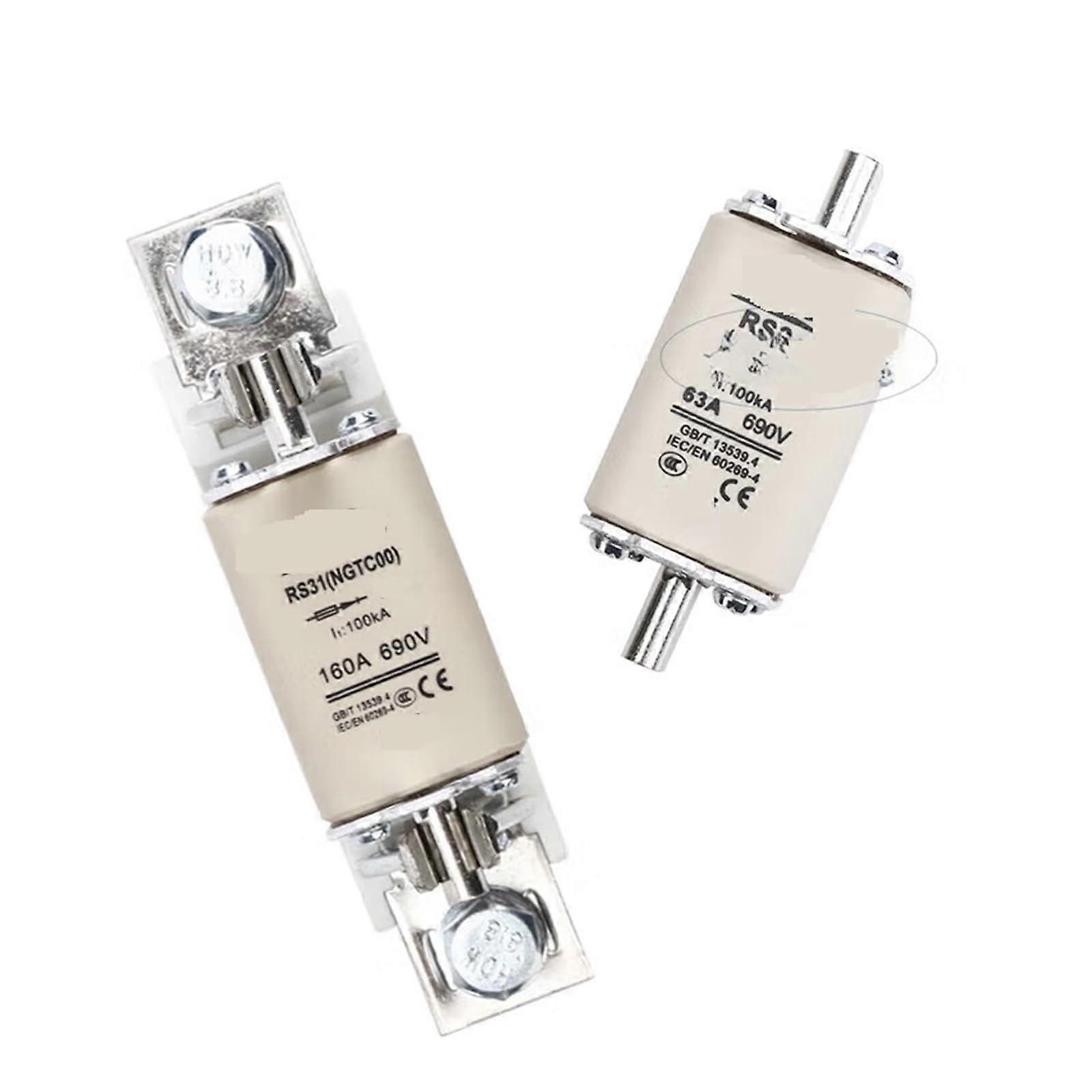 Fast Fuse NGTC00 RS31 50A 63A 80A 100A 125A 160A 200A Amp Ratings RS3132A