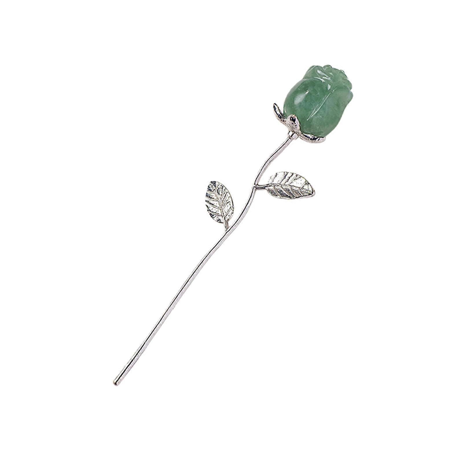 Beautiful Crystal Rose Ornament Functional for Elegant Interior Designs or Meaningful Present on Anniversaries and Special Event Symbolizing Love