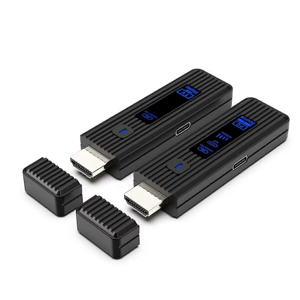 Wireless -Compatible Video Transmitter and Receiver Extender Display Adapter Dongle Adapter for TV