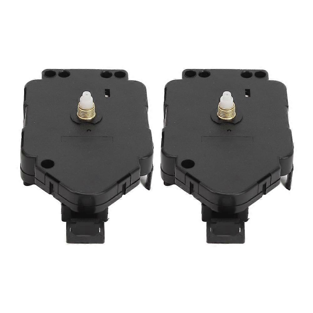 2Pcs Black Pendulum Clock Movement Jump Second Battery Powered Movement  Frameless Pendulum Clocks