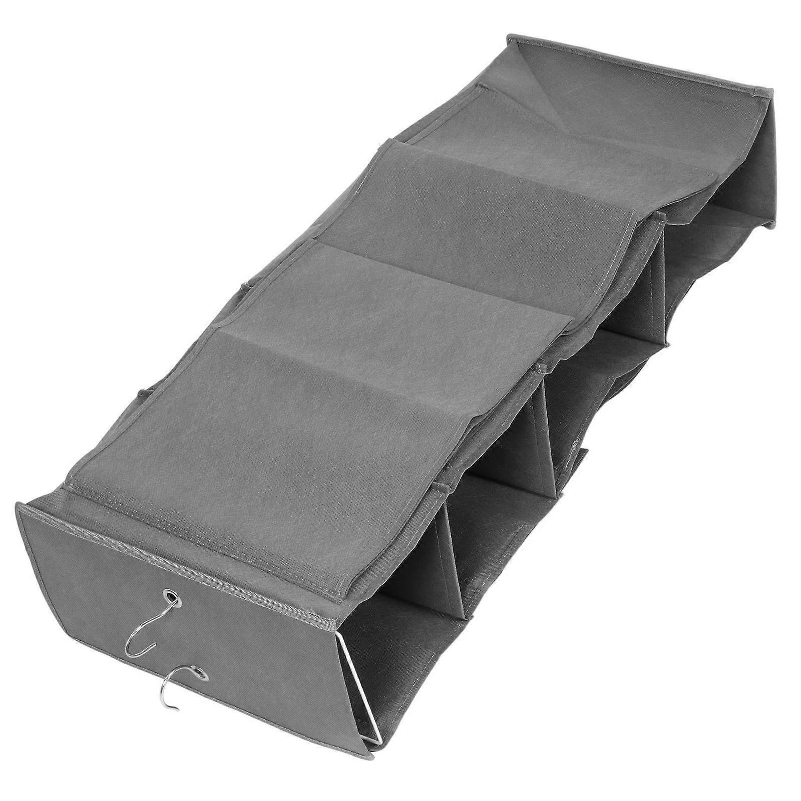 3Pcs Multi-layer Clothes Organizer For Closet With Rectangular Shape Ideal For Space-saving Storage In Grey