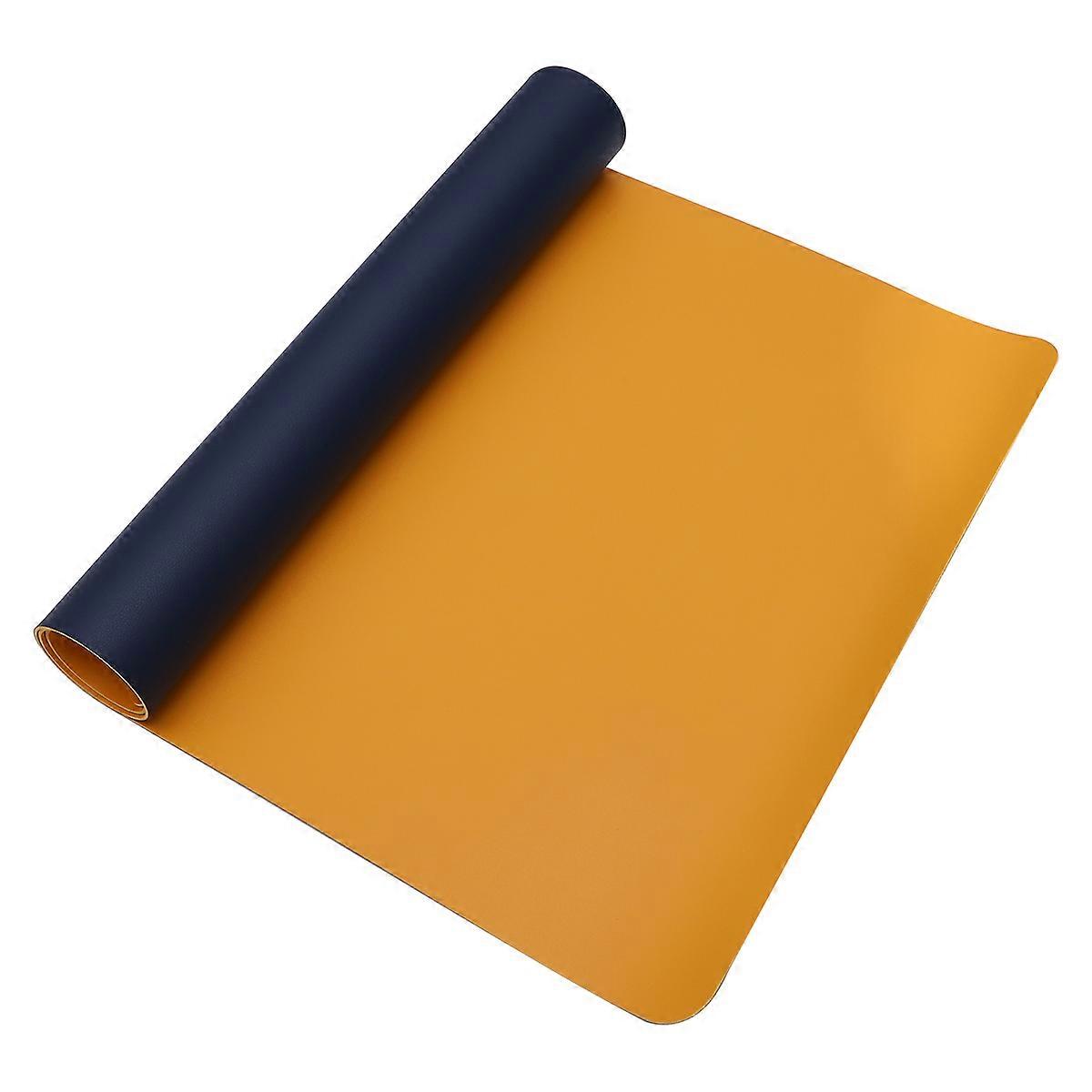 Large Mouse Pad Desk Mat For Computer Use Yellow Dark Blue Use Simple Design 1Pcs