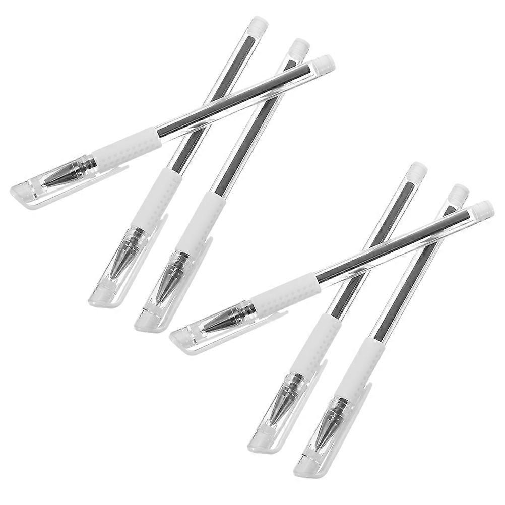 Black Eyebrow Tattoo Positioning Pen for Smudge Proof Makeup 6Pcs