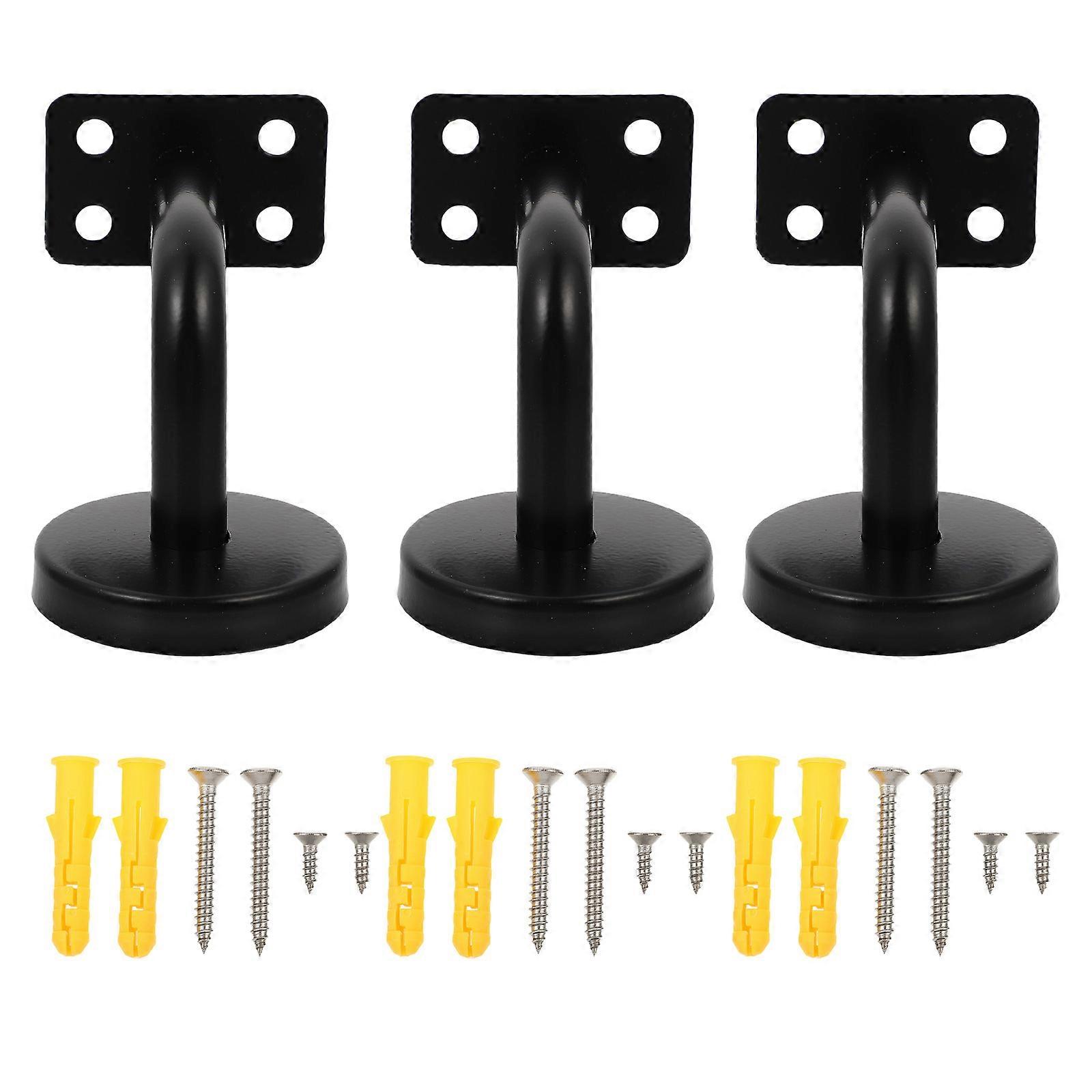 Handrail Support Brackets 3 Pcs For Staircase Walls Offering Stability Enhancement