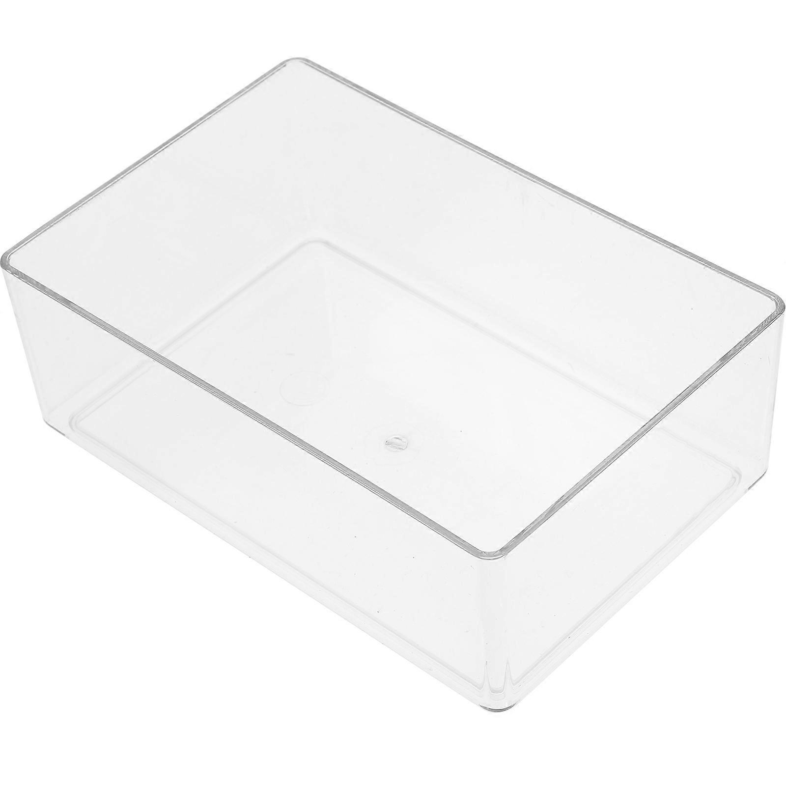 Sand Bath Box Small Hamster Bathtub for Storage White Acrylic
