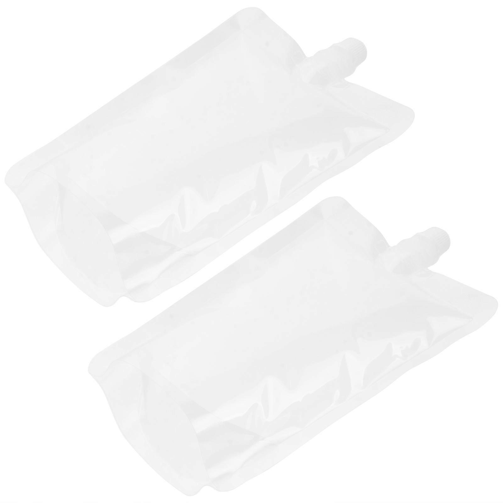 Transparent Drinking Flasks for Storage Use 50Pcs Portable Plastic Bags