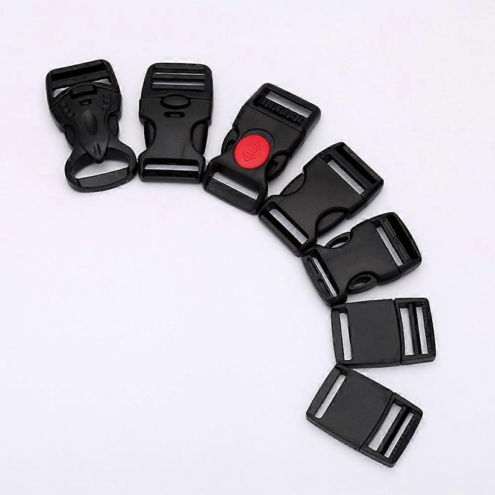 Box Bag Plastic Buckles for Strap Use 20Pcs Plastic Webbing Buckle Black