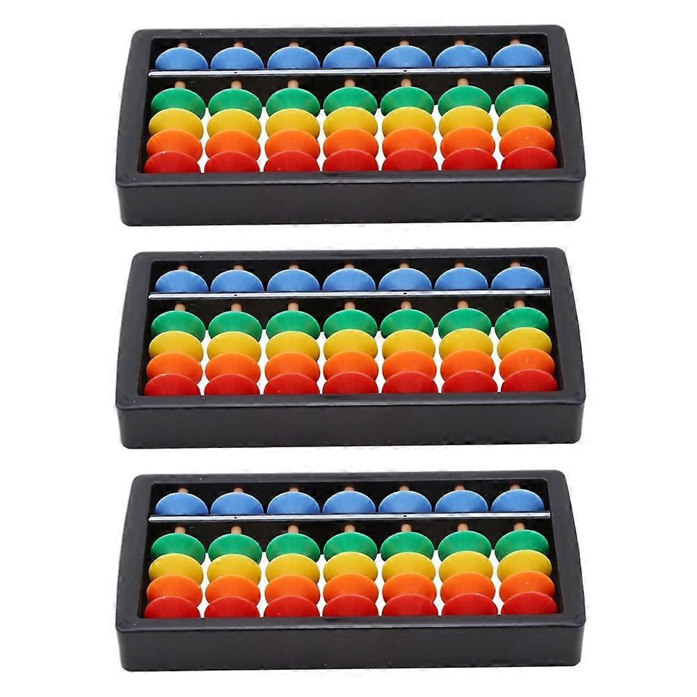 Counting Teaching Aid Math Learning Abacus for Kids 3Pcs Colorful Toy