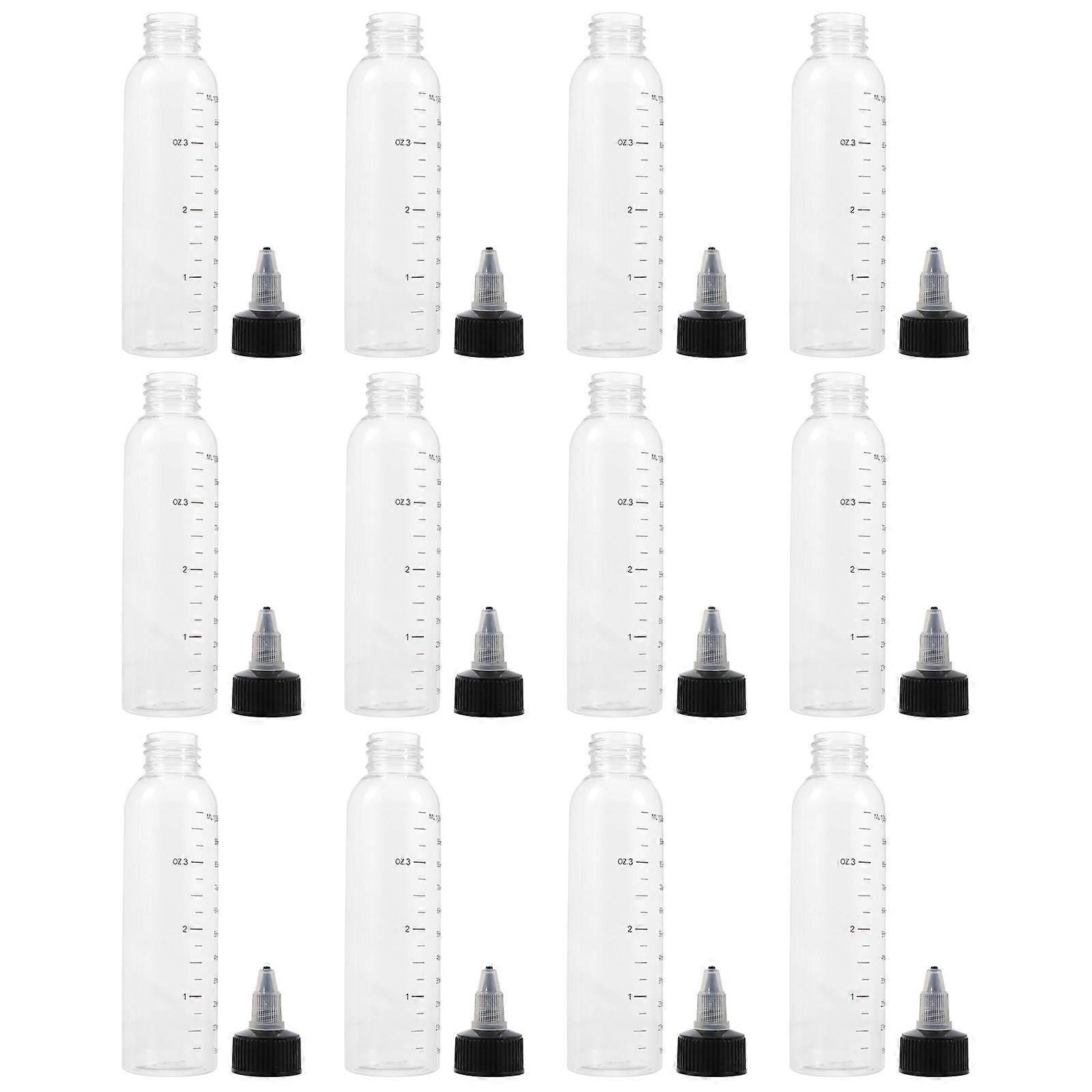 Liquid Bottles for Precise Dispensing Plastic Squeeze 36Pcs Included