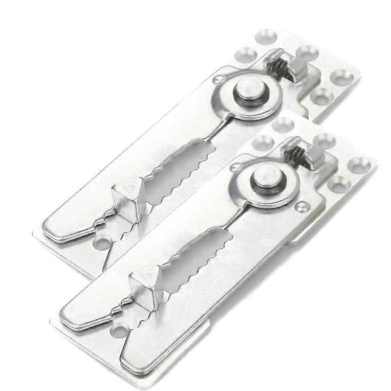 2 Packs of Sectional Sofa Connector, Metal Sectional Sofa Furniture Connector Sectional Connectors for Sliding Sofa silver
