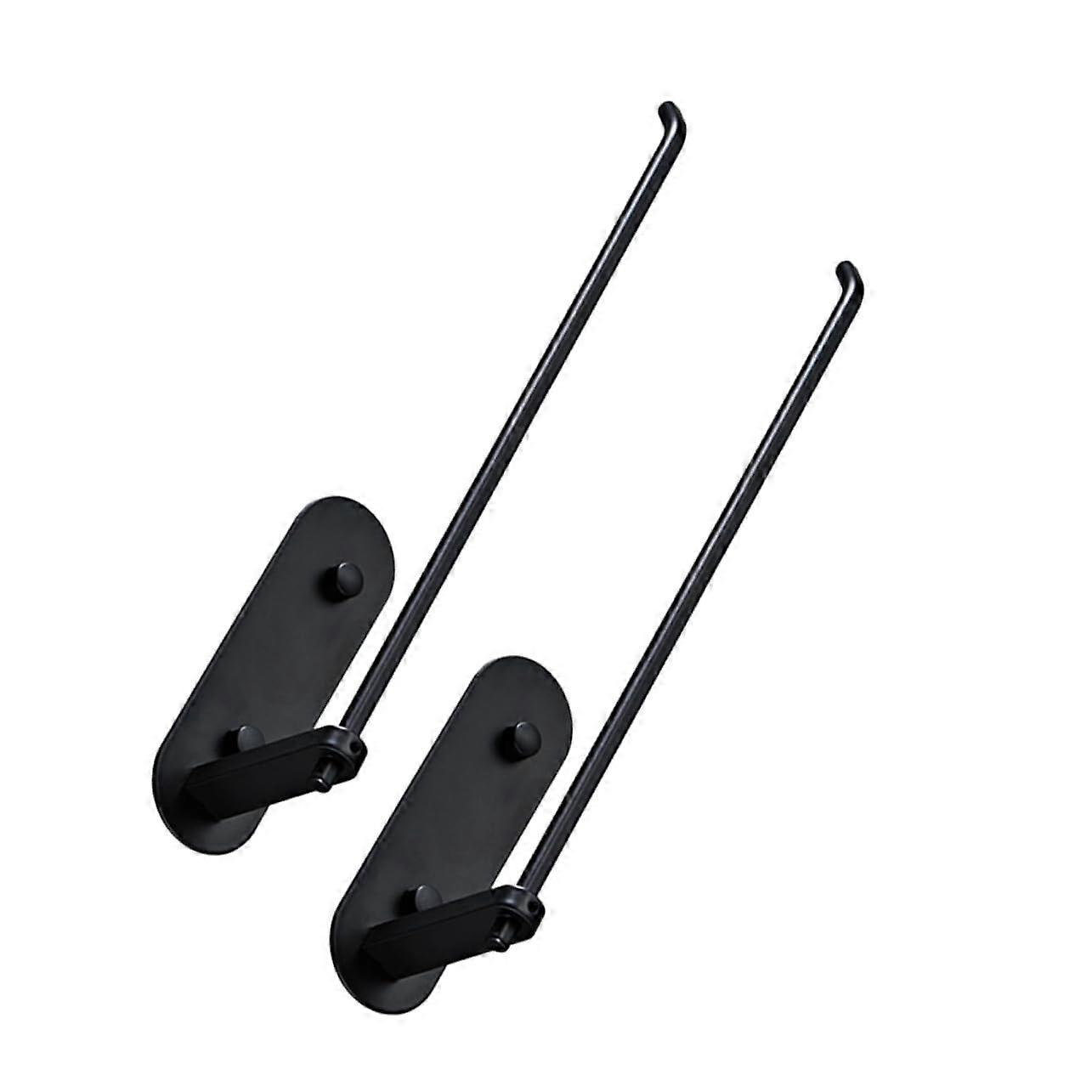 2pcs Wall Mounted Paper Towel Holder with Wrap Dispenser No Drill SpaceSaving Kitchen Rack