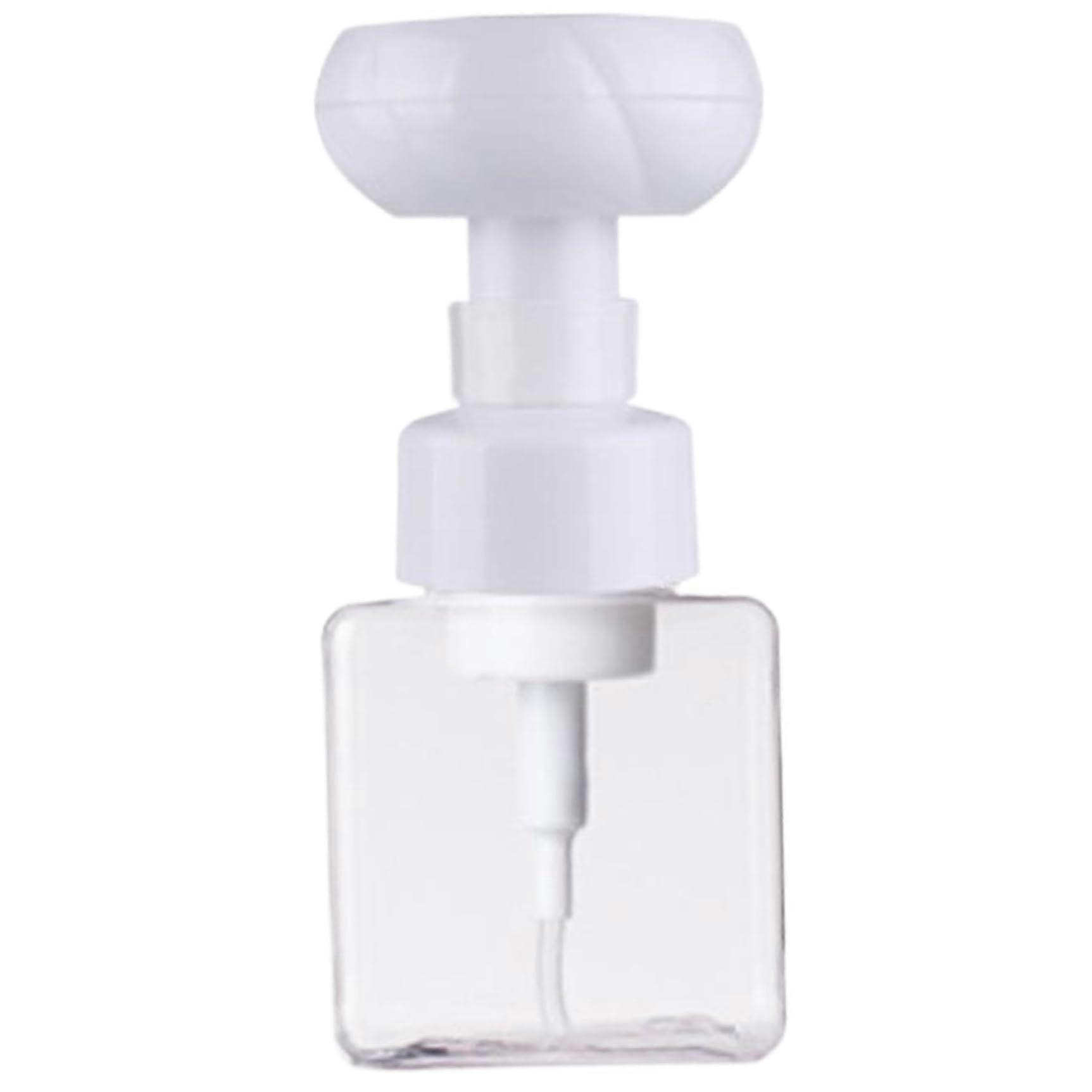 Foaming Soap Dispenser 250ml Flower Shape Refillable Pump for Bathroom Kitchen Rich Foam Action