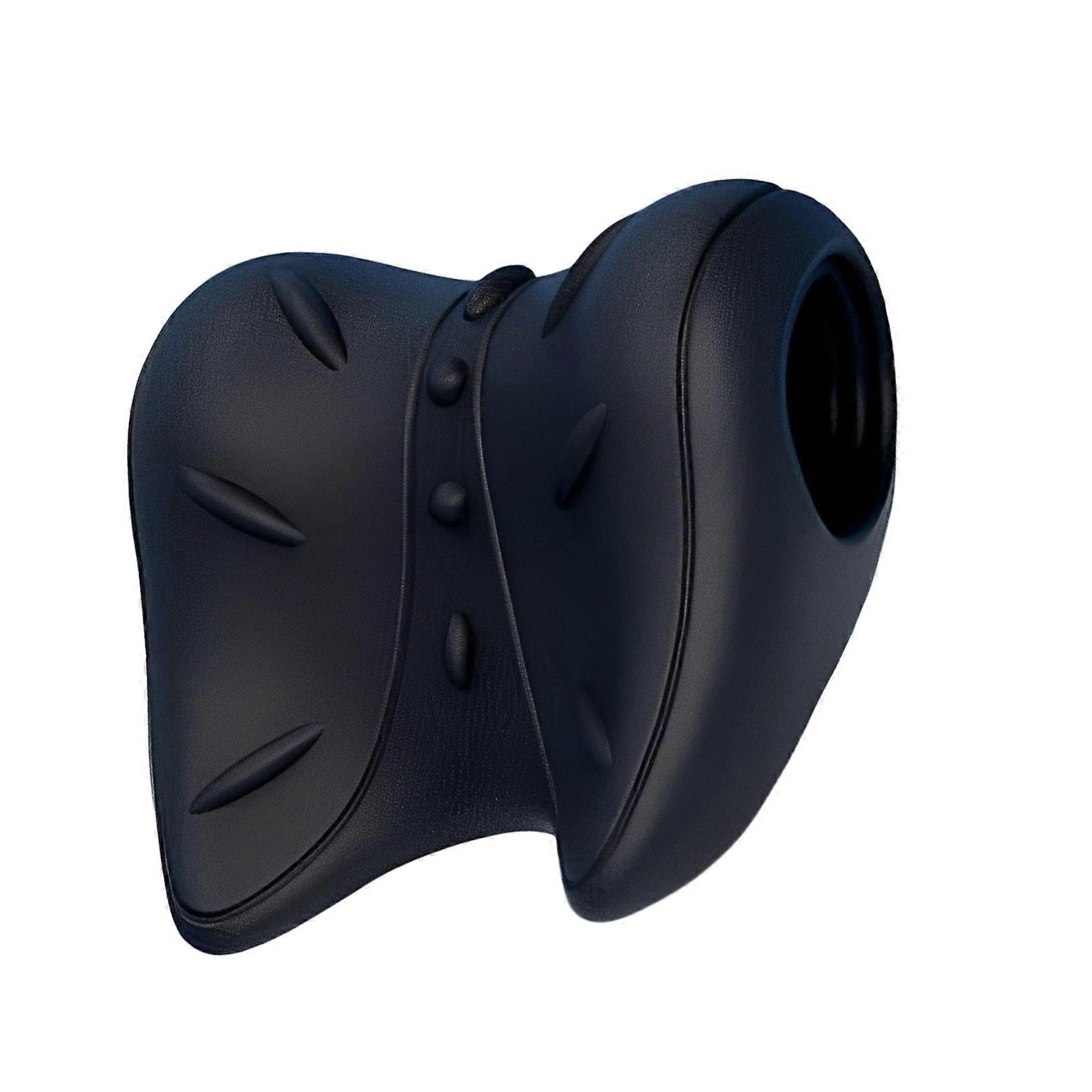 Cervical Neck Support Pillow With Ergonomic Designs For Postures Correction Physical Massage Feature  Black