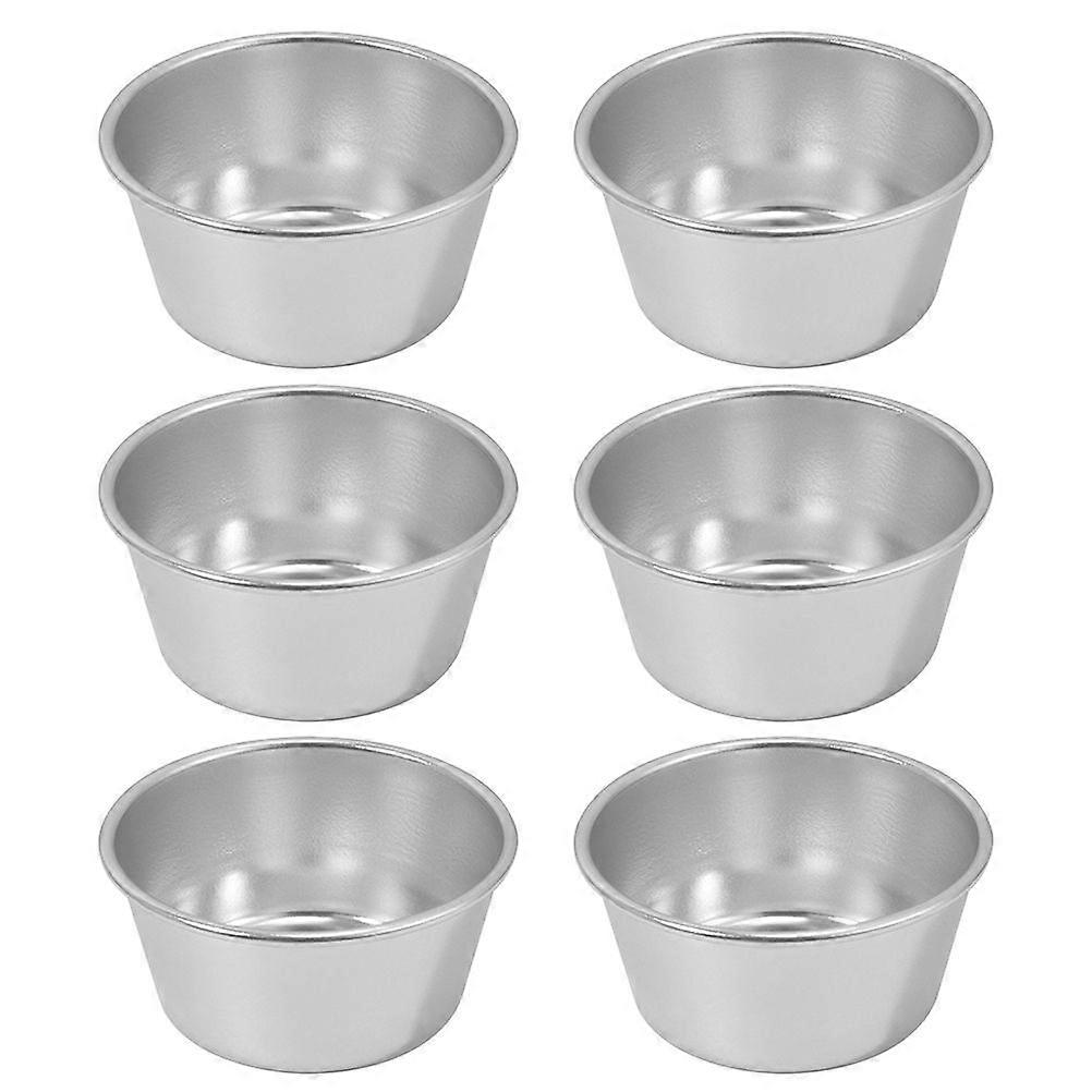 6Pcs Muffin Cake Molds Multi-function Muffin Cups Metal Baking Molds Baking Accessory