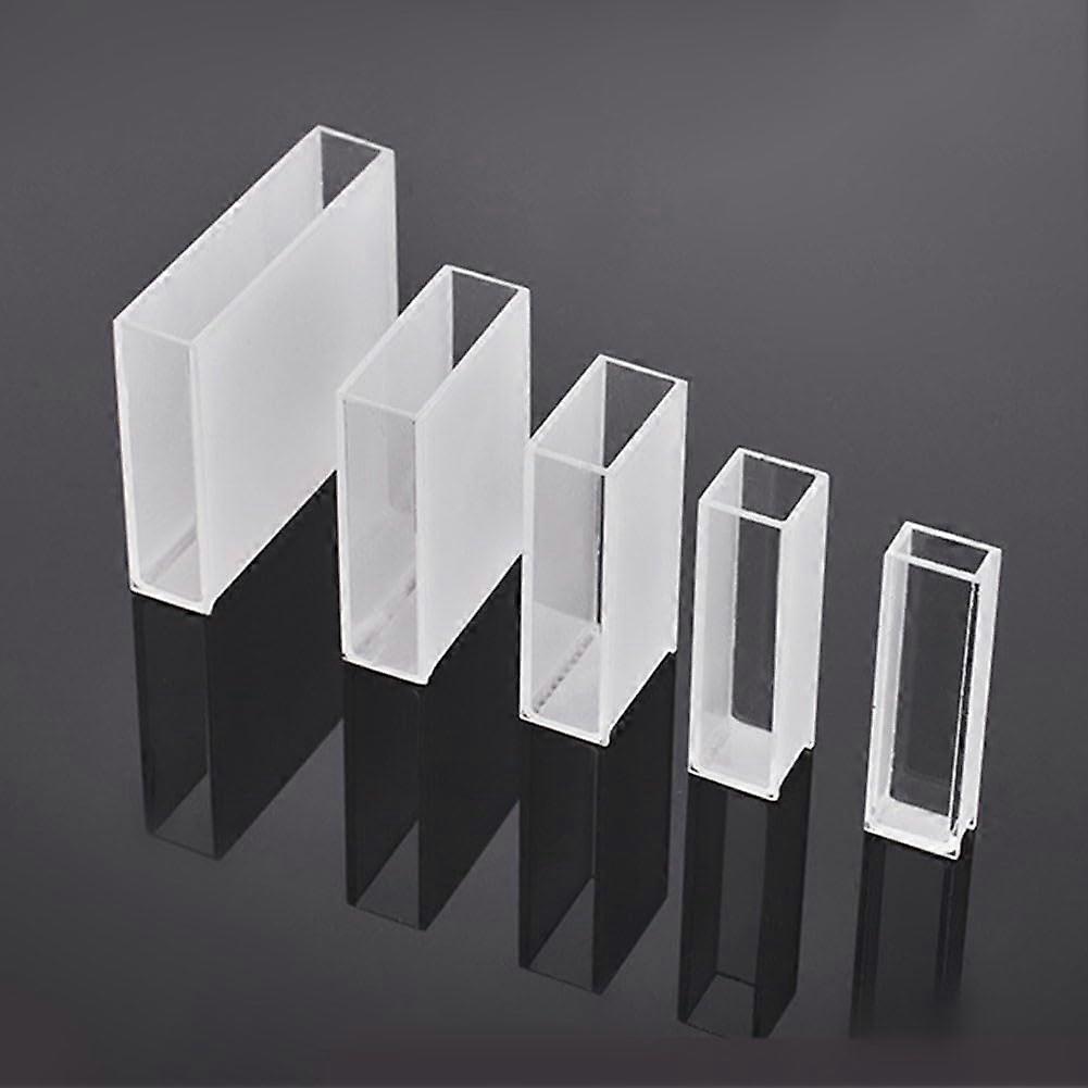 Quartz Cuvette 30mm Optical Path  Transmittance  Temperature for UV VIS Spectrophotometer