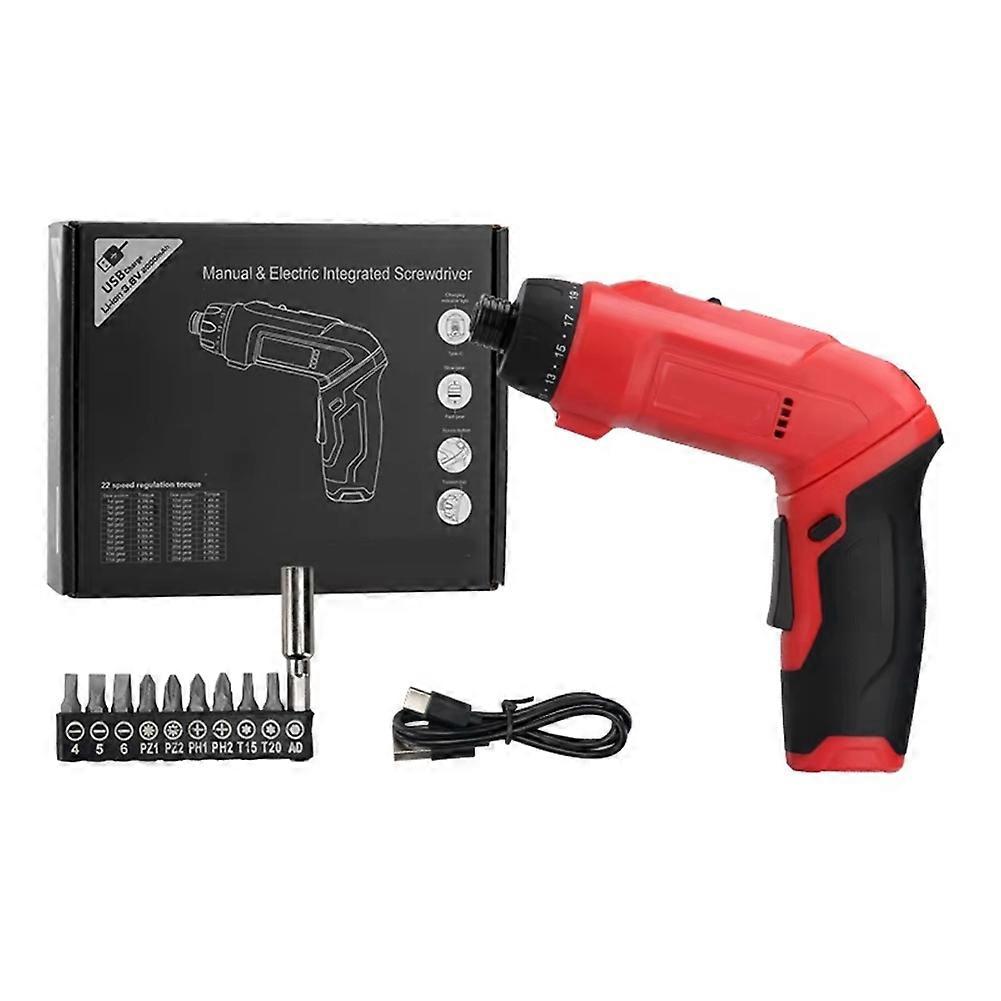 3.6V Rechargeable 7.3N. M Folding Multi Functional Hand Self Integrated 21 Speed Adjustable Electric Screwdriver