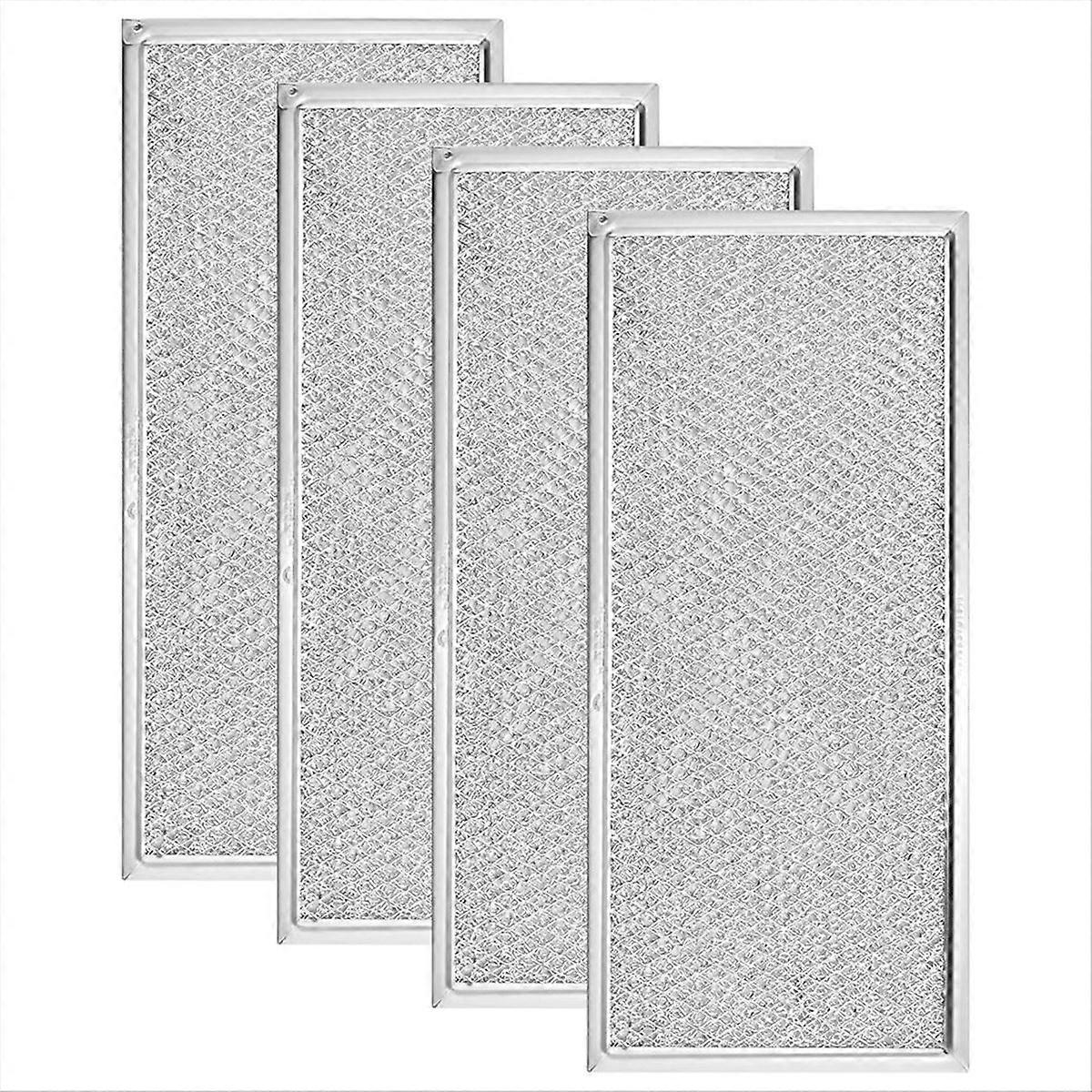 4PCS Microwave Grease Filter Aluminum Mesh Filter for 