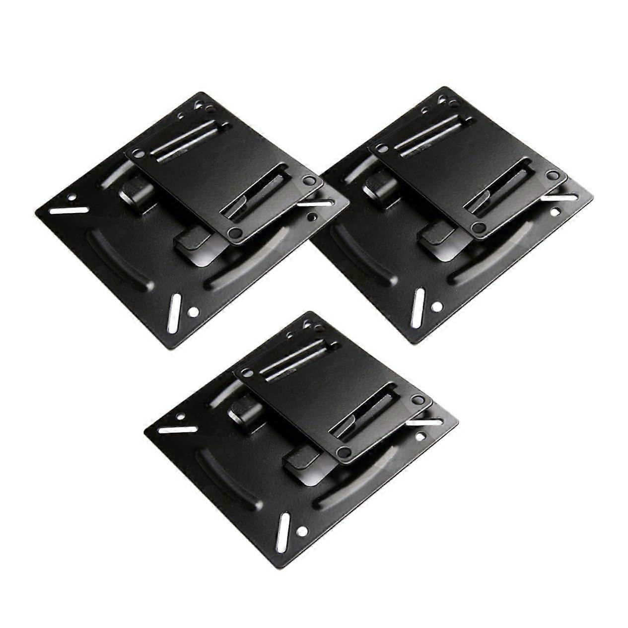 LCD TV Stand and Wall Bracket Set, Heavy Duty Steel Base Holder, Space Saving, Easy Installation