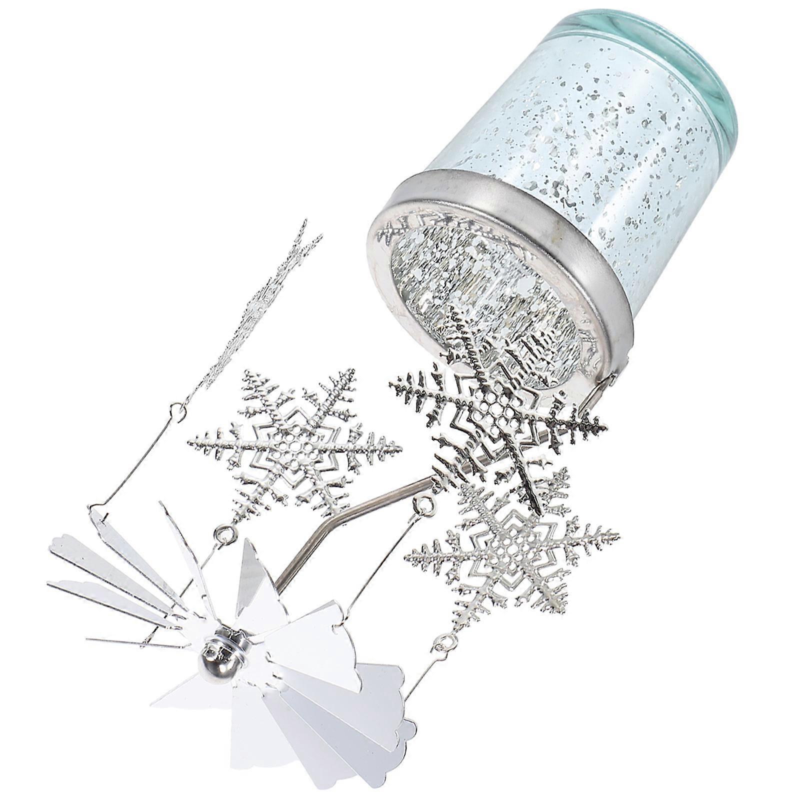 Snowflake Pendant Candlestick Metal Material Party Decoration 1Pack