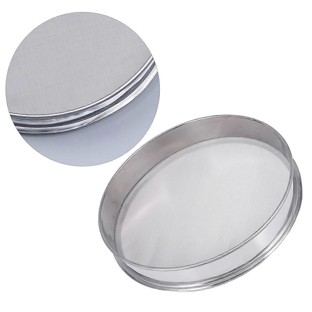 Fine Mesh Pollen Sifter Stainless Steel Extractor For Herbal Processing Silver 25cm Diameter 1Pcs