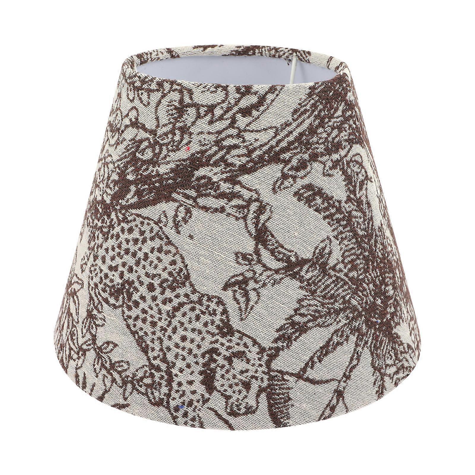 Small Lamp Shade Coffee Color for Indoor Light Cover E14 E27 Socket
